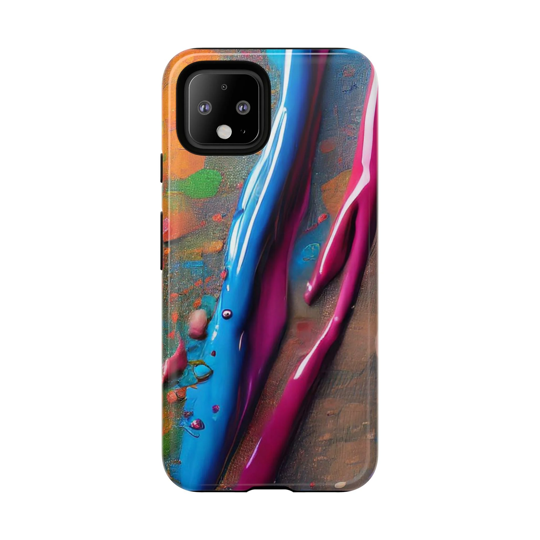 Colorful Artistic Paint Splatter Tough Phone Case - Image 49