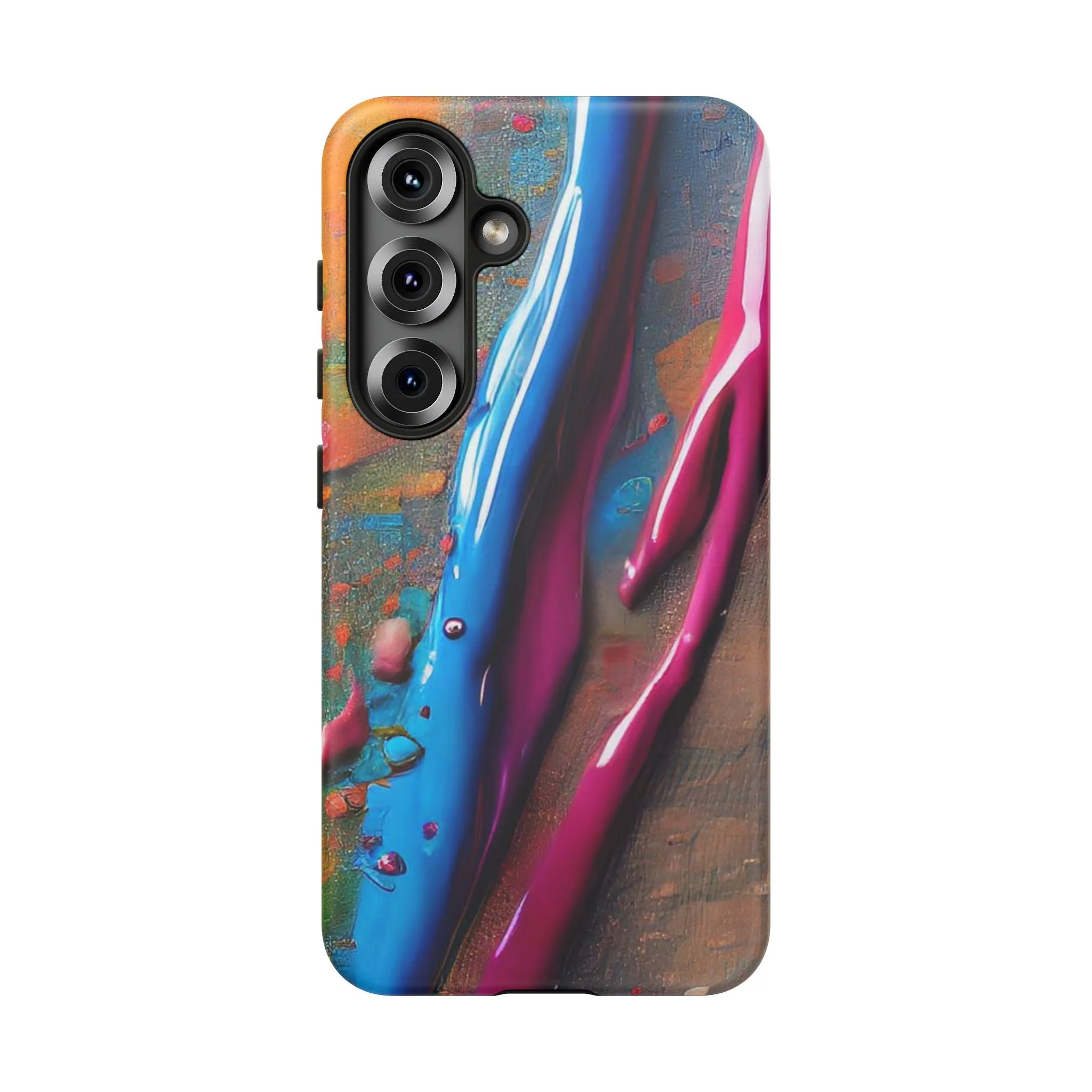 Colorful Artistic Paint Splatter Tough Phone Case - Image 54