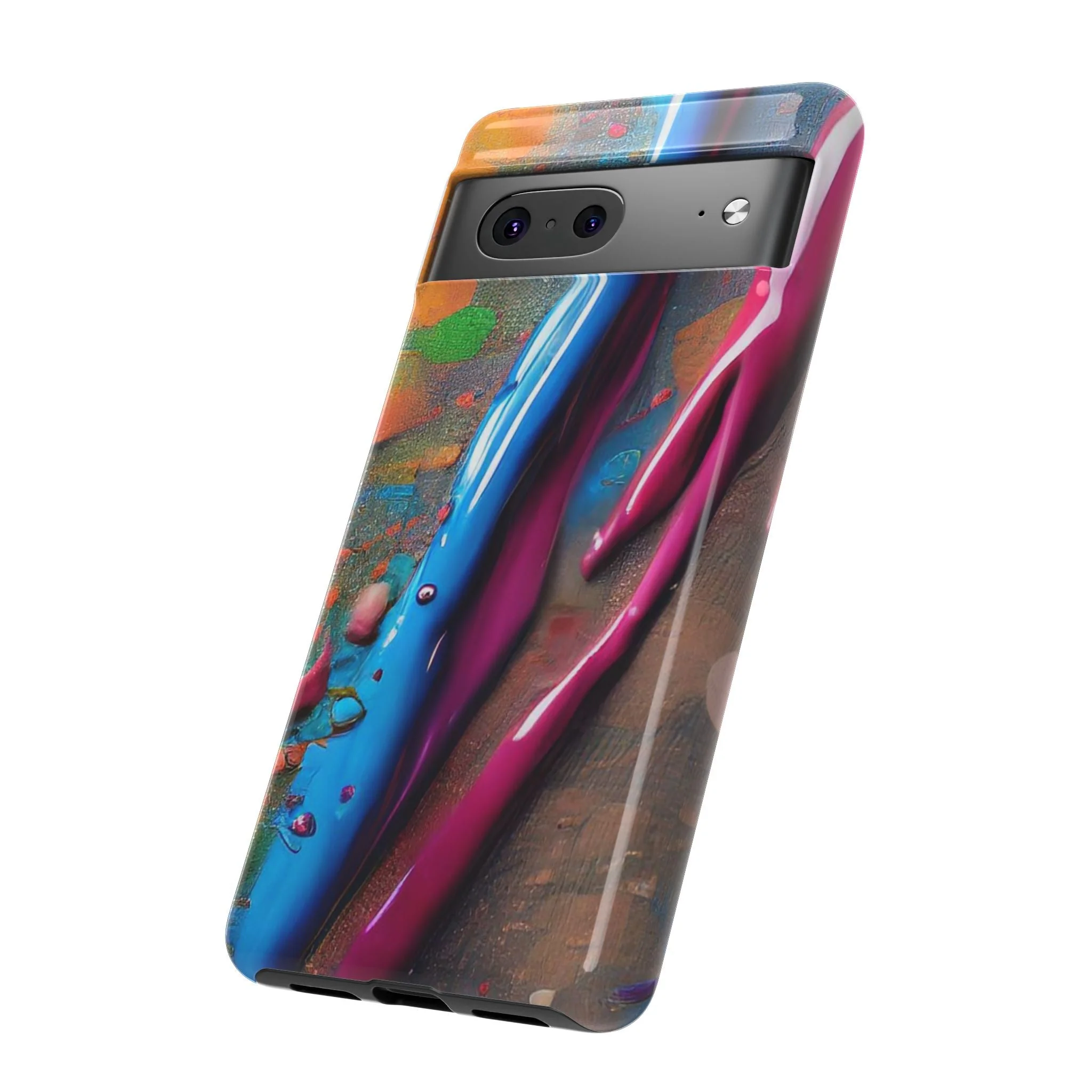 Colorful Artistic Paint Splatter Tough Phone Case - Image 77