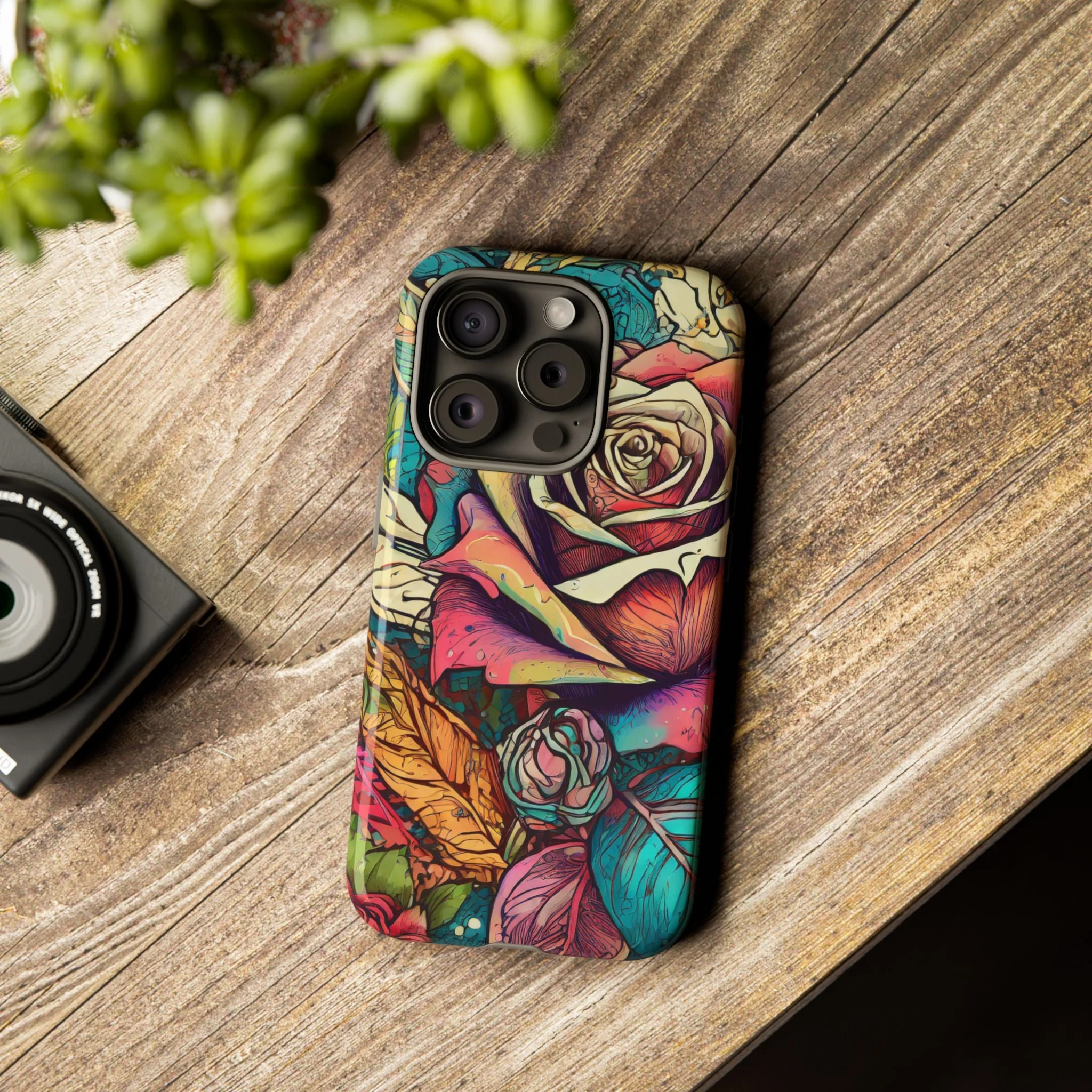 Colorful Roses Tough Phone Case - Image 30