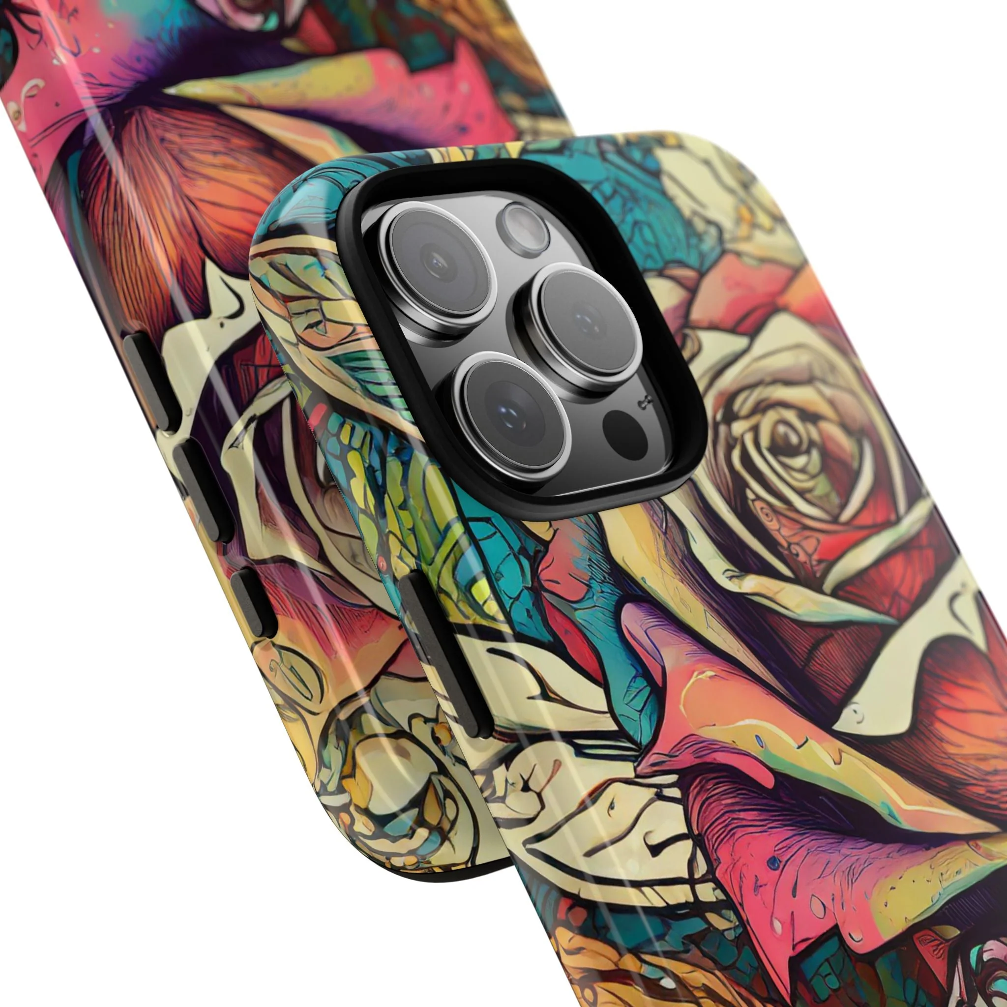 Colorful Roses Tough Phone Case - Image 45