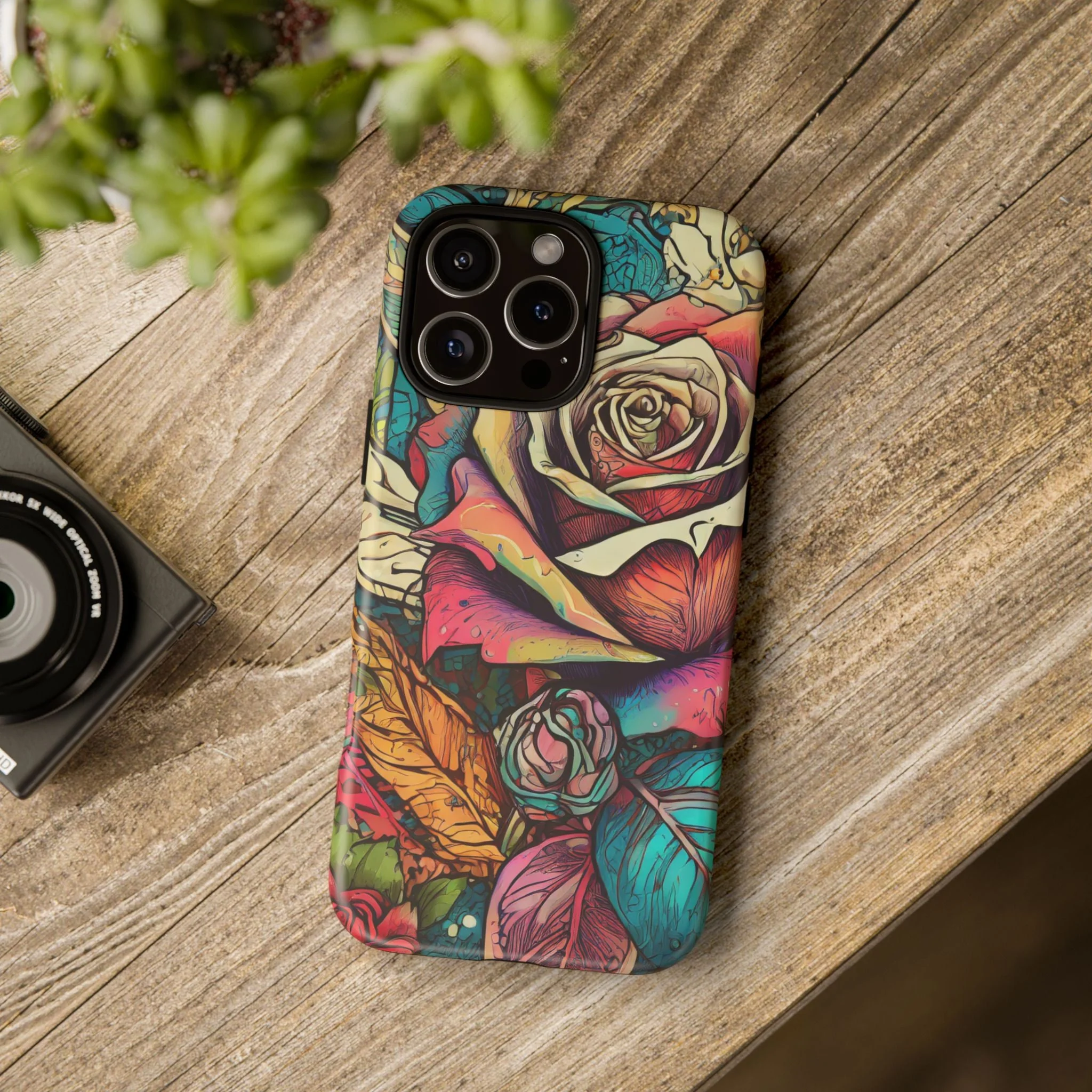 Colorful Roses Tough Phone Case - Image 50