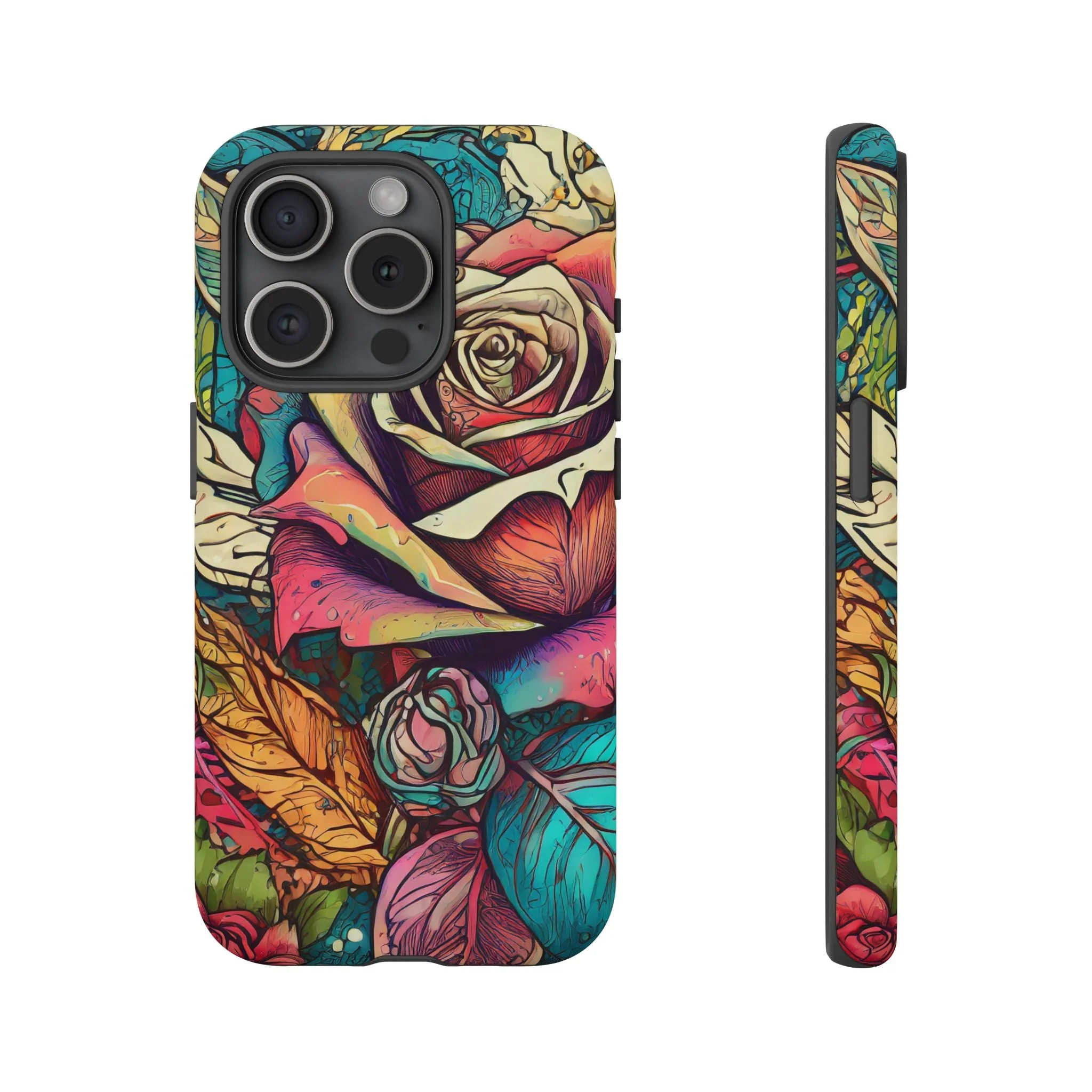 Colorful Roses Tough Phone Case - Image 8