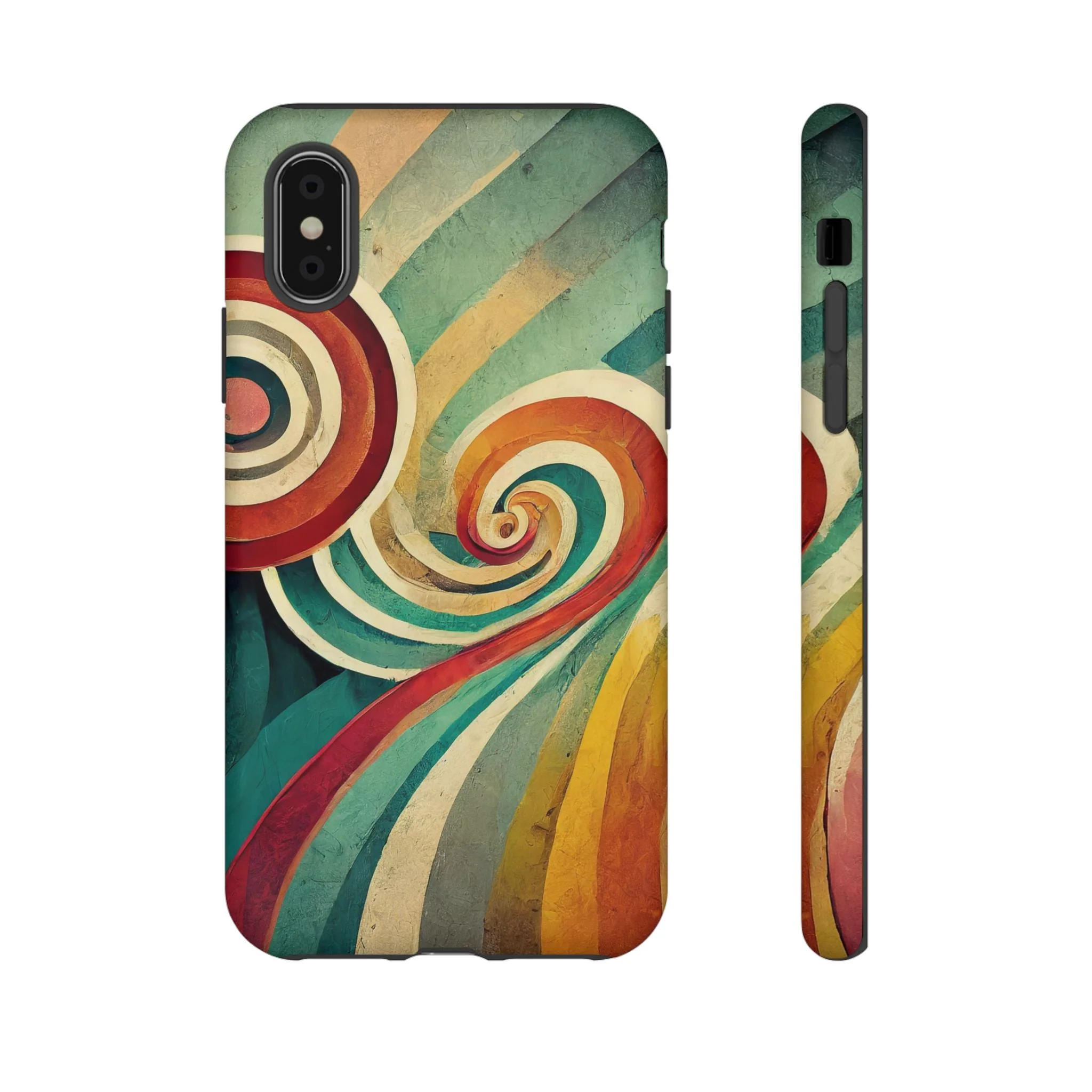 Colorful Swirl Tough Phone Case - Image 5