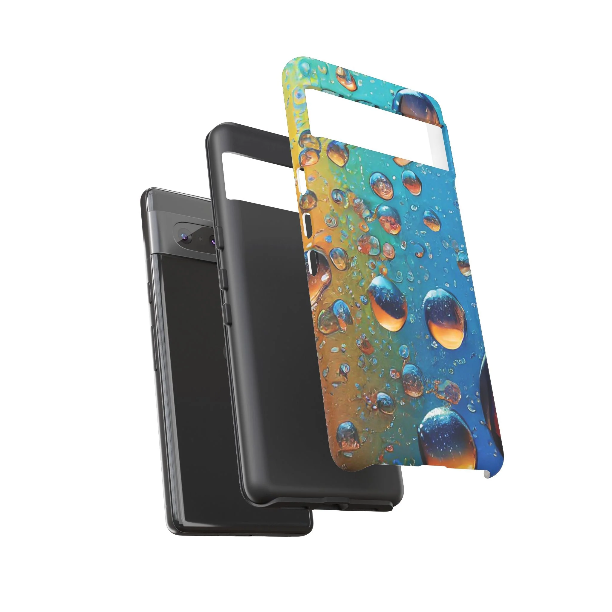 Colorful Water Droplets Tough Phone Case - Image 77