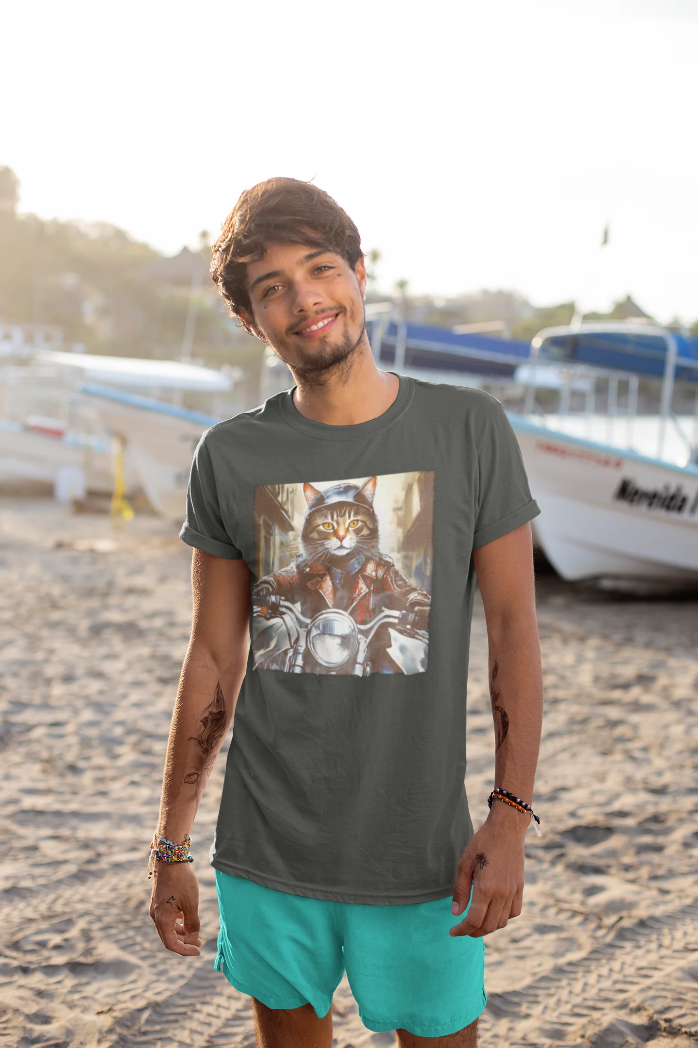 Contemporary Motorkitty Graphic Tee - Image 2