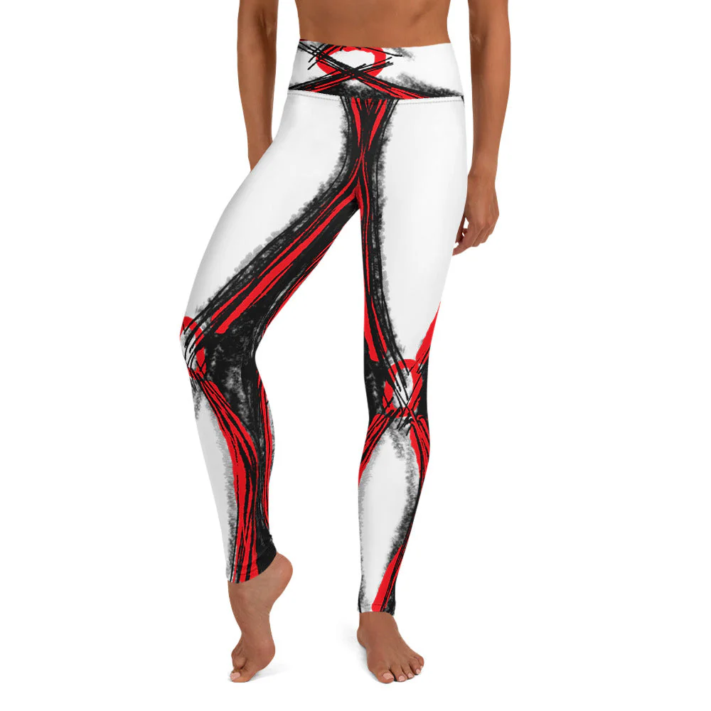 Contour Shapewear Red High Waisted Leggings - Image 15