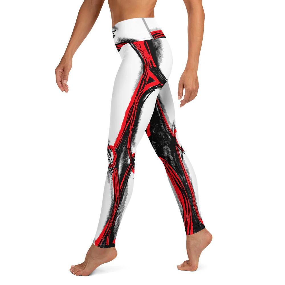 Contour Shapewear Red High Waisted Leggings - Image 5