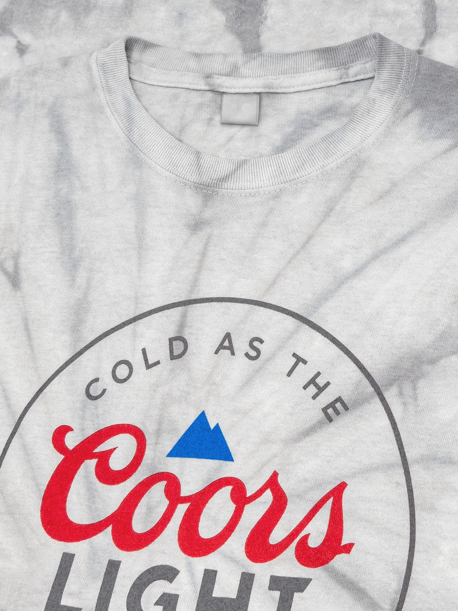Coors Light Cold as the Rockies Tie Dye T-Shirt - Silver Spider Tie Dye - Image 2