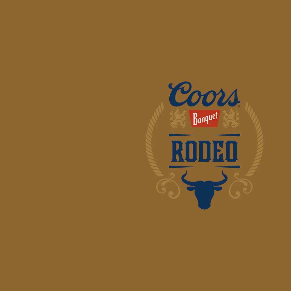 Coors Rodeo Hooded Sweatshirt - Brown - Image 3