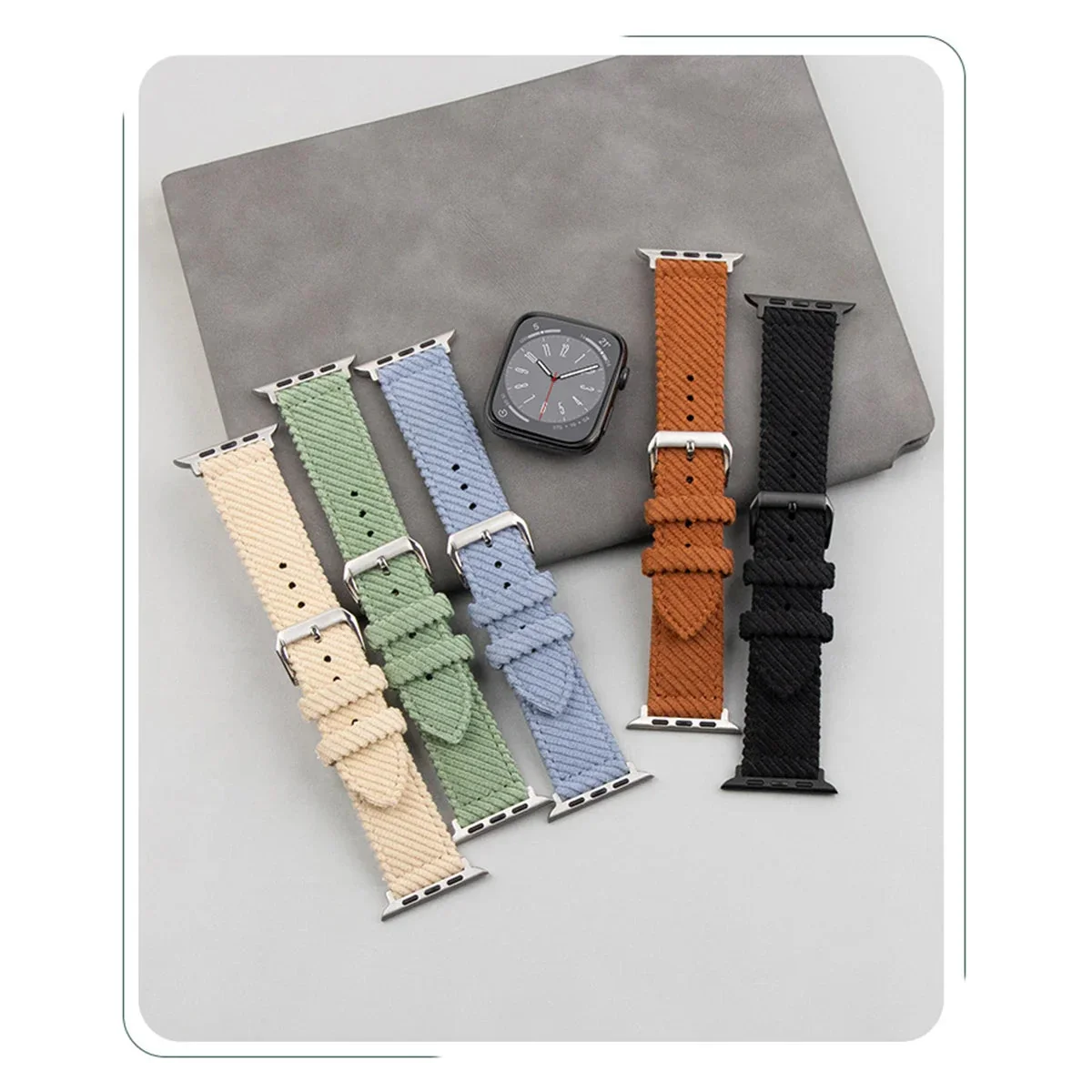 Corduroy Apple Watch Band Series 11/10/9/8/7/6/5/4/ SE / Ultra 1/2/3 - Image 15