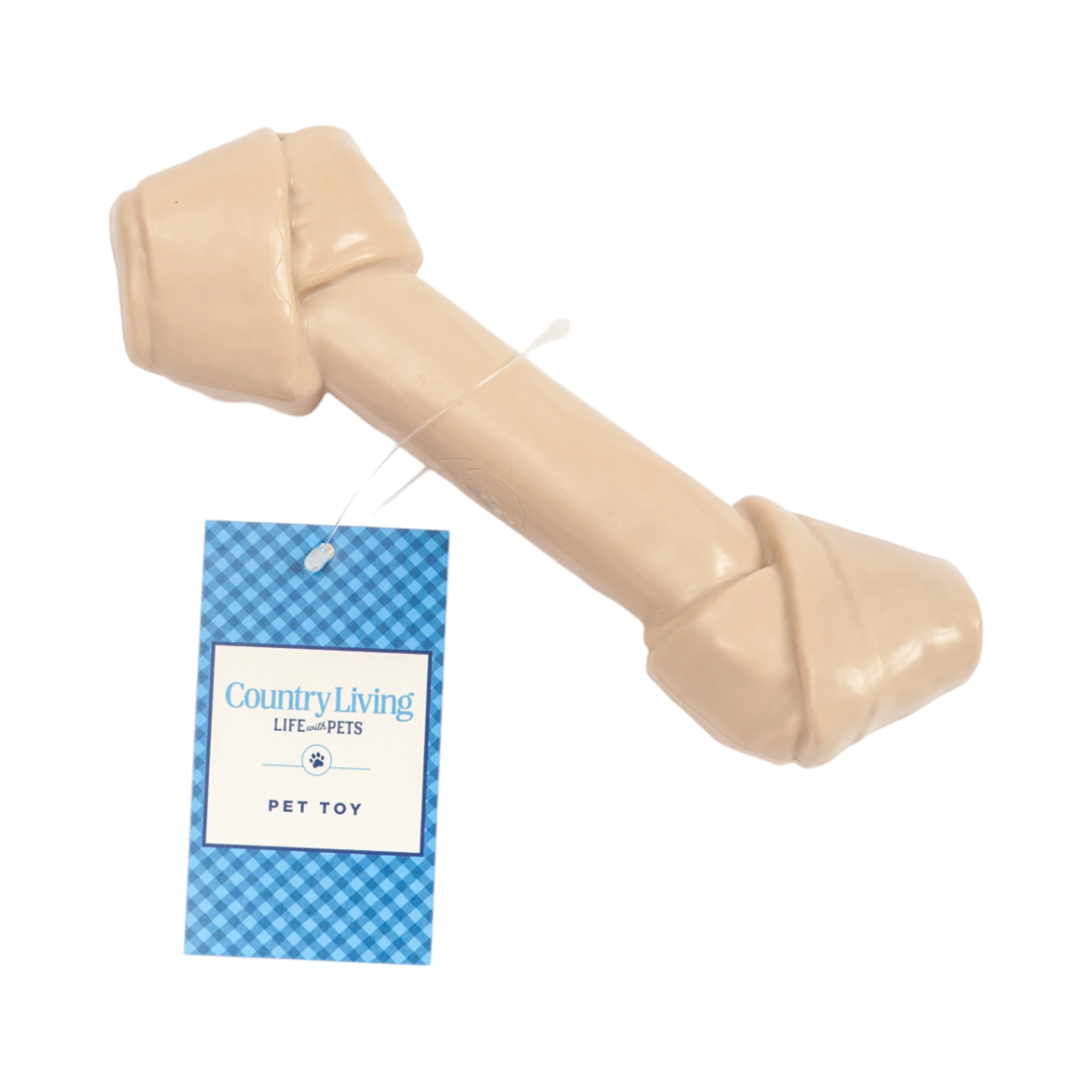 Country Living Nylon Bone Dog Chew Toy β Durable Rawhide-Shaped