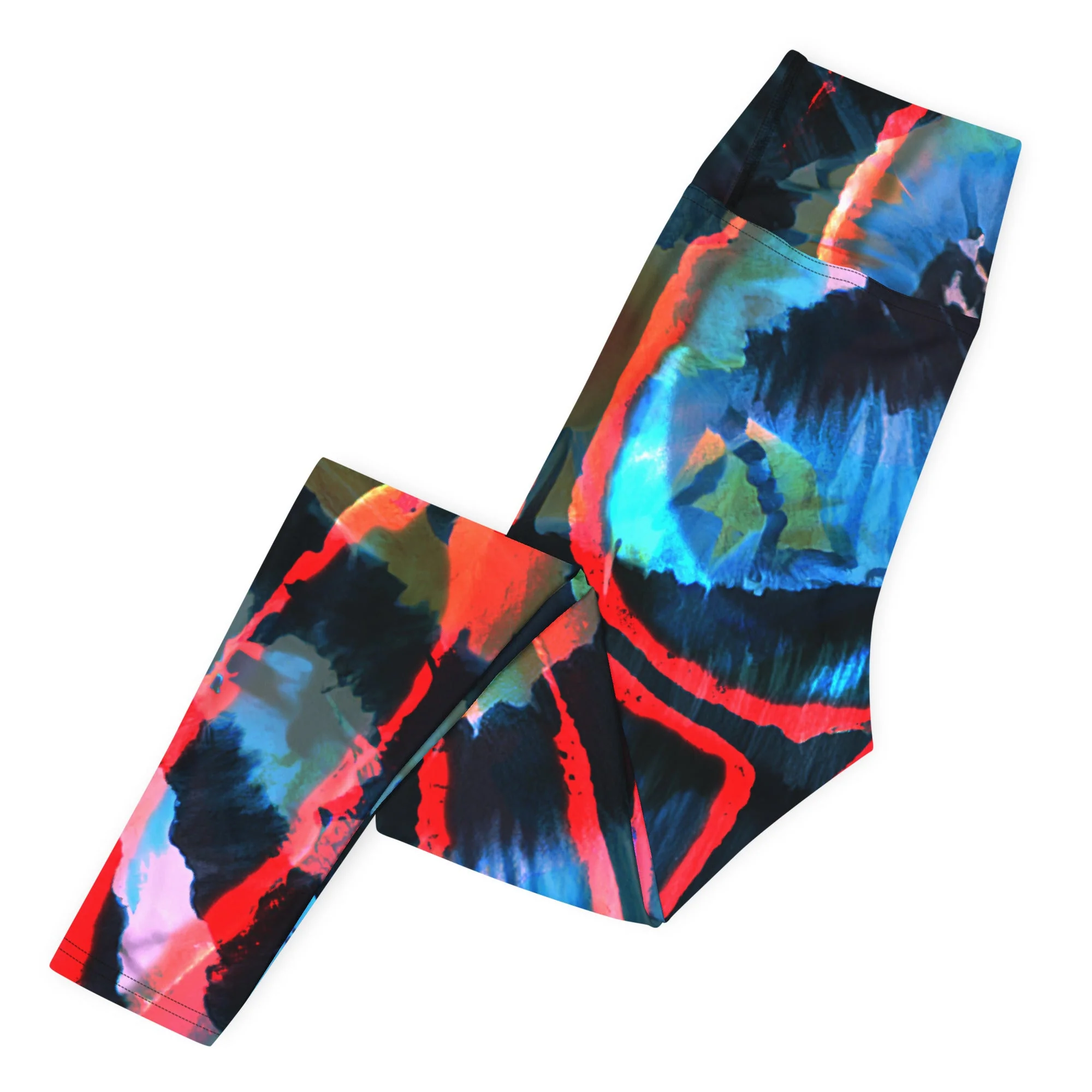 Crimson Contour Petal High Waist Leggings - Image 15