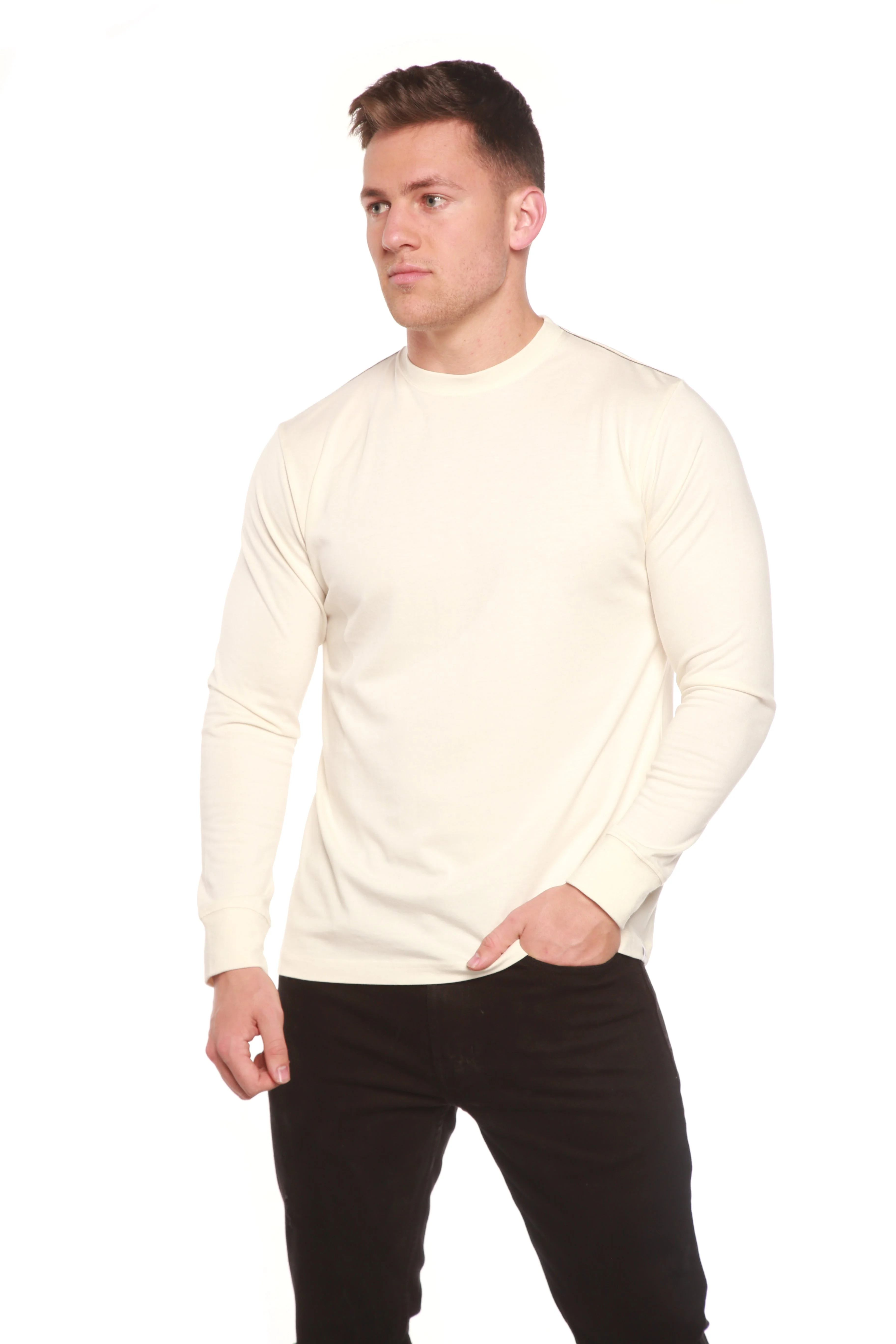 Custom Printed Men's Bamboo Viscose/Organic Cotton Long Sleeve T-Shirt - Image 12