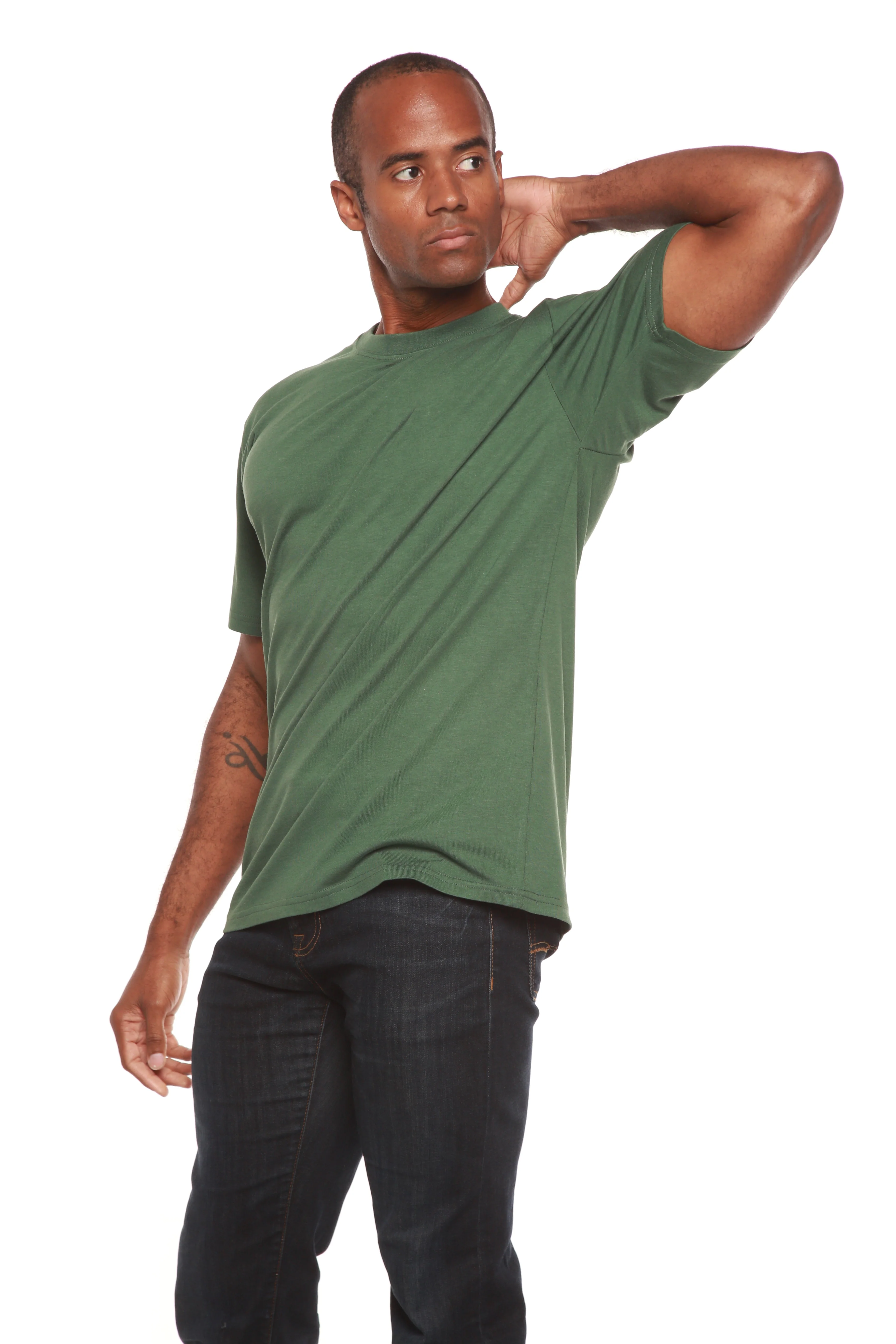 Custom Printed Men's Bamboo Viscose/Organic Cotton Short Sleeve T-Shirt - Image 2