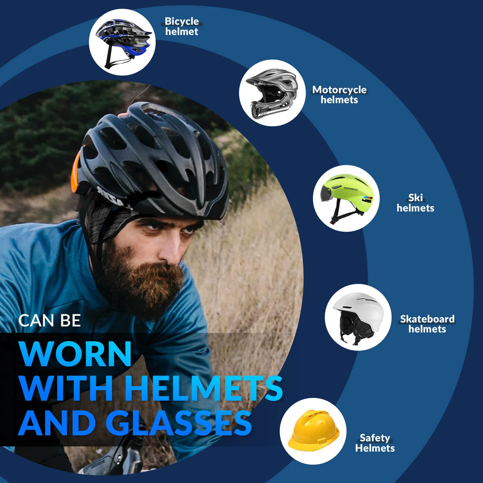 Cycling Skull Cap Helmet Liner Beanie - Image 6