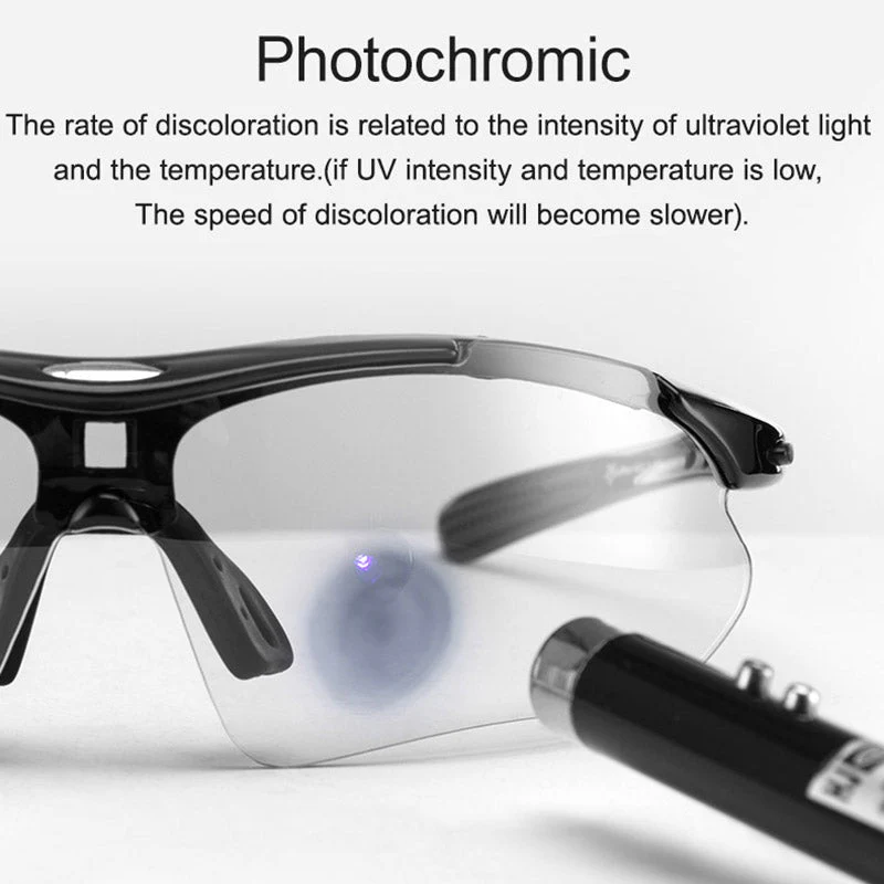Cycling Sunglasses Photochromic Glasses Full Frame Eyewear - Image 10