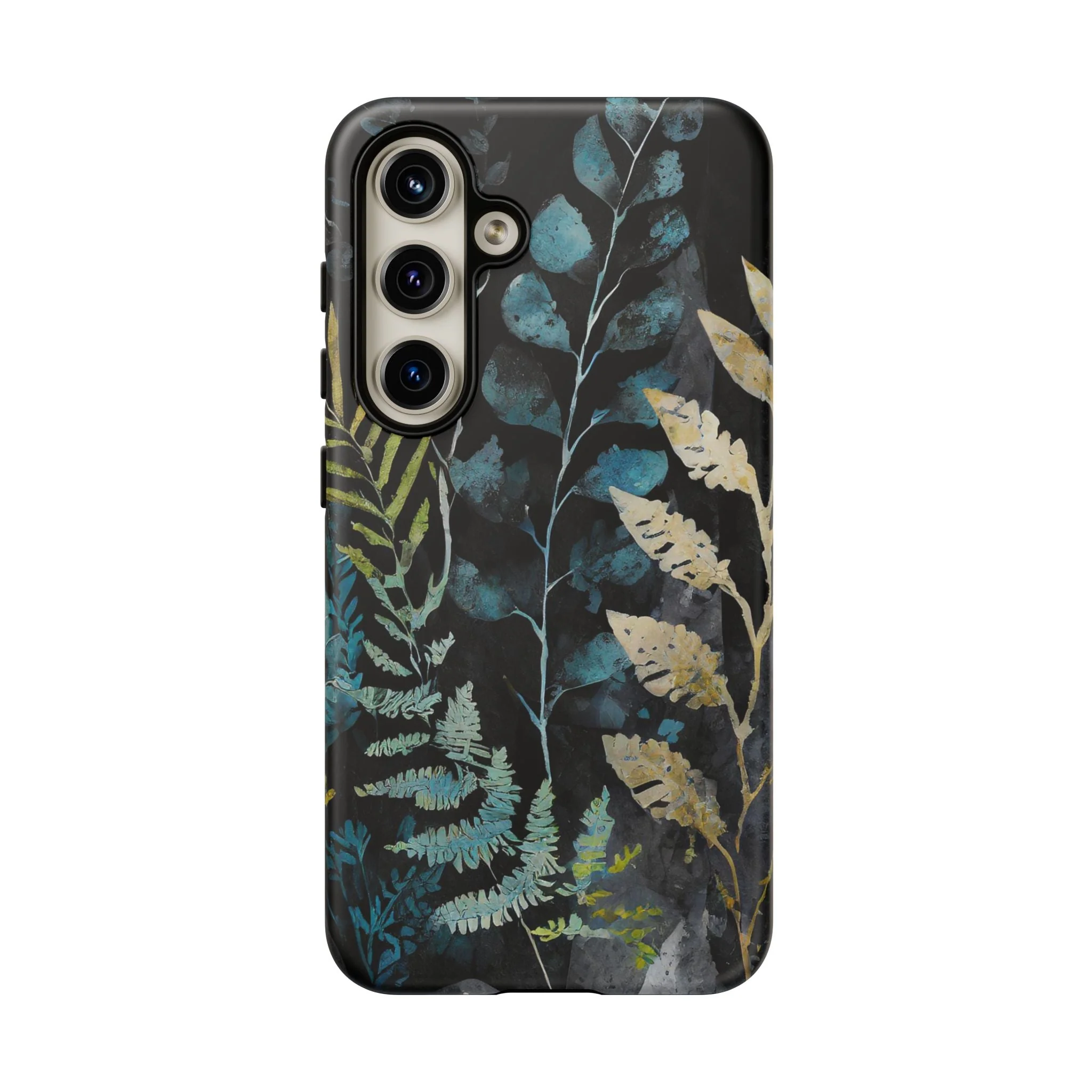 Dark Floral Tough Phone Case - Image 36