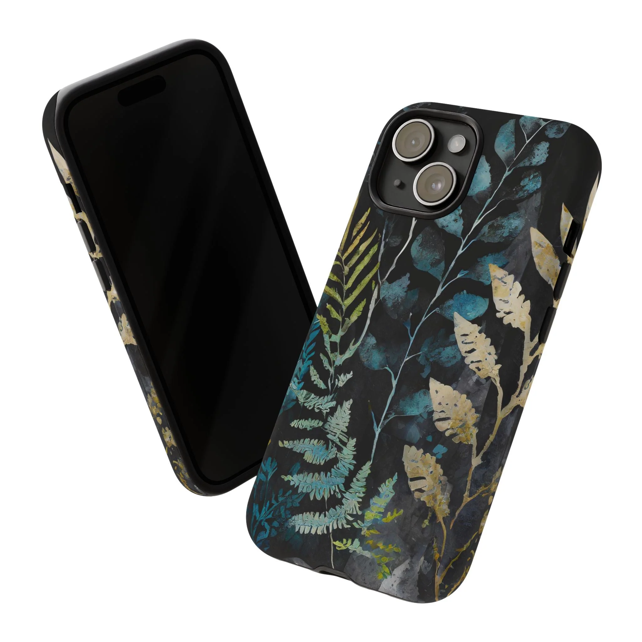 Dark Floral Tough Phone Case - Image 85
