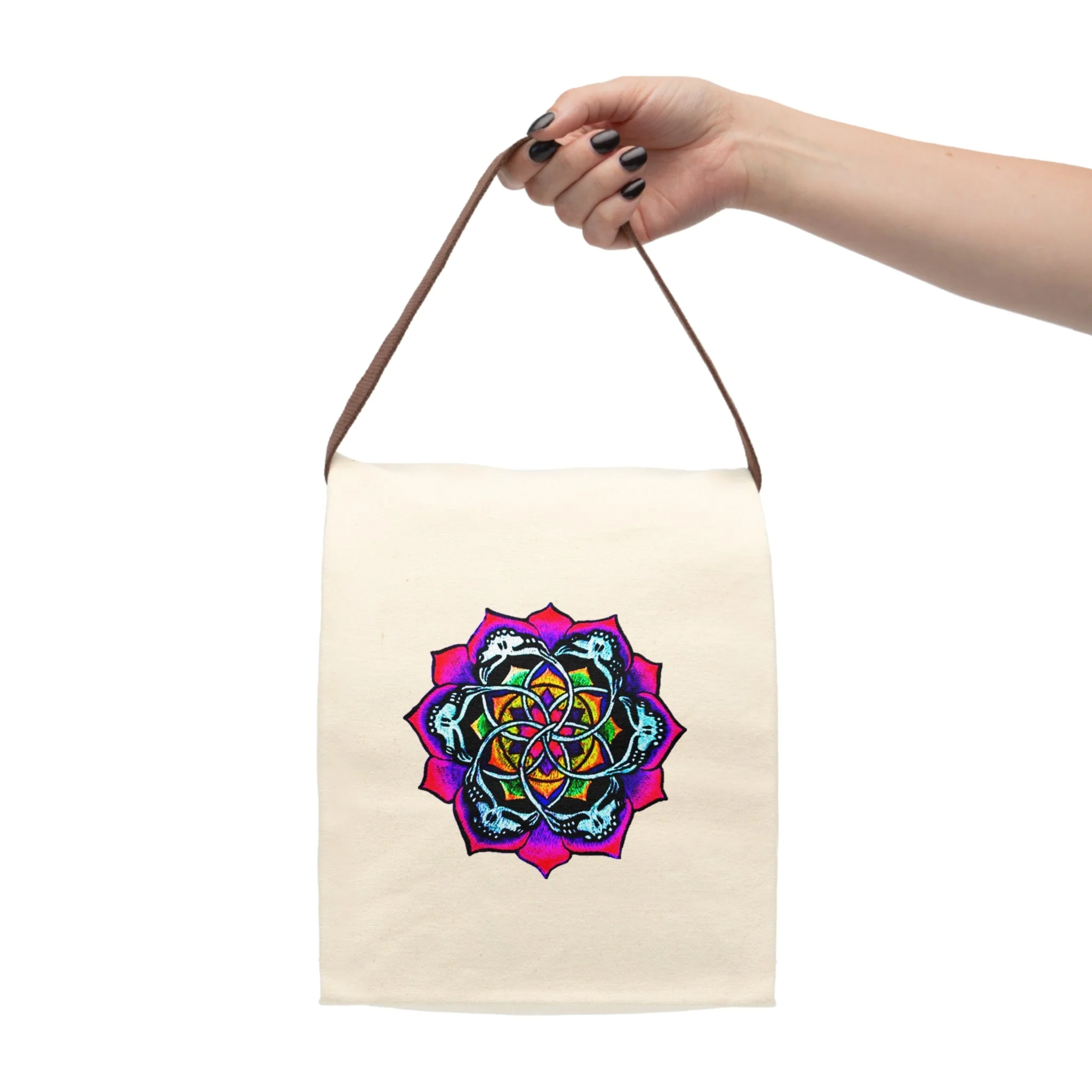 DEADPUNK Mandala Canvas Lunch Bag - Image 4