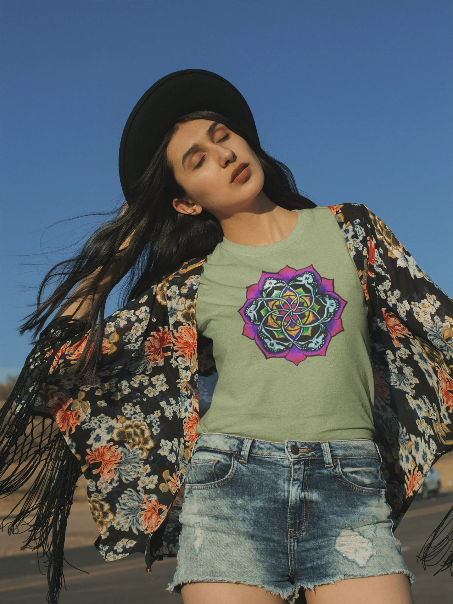 DEADPUNK Mandala Women's Premium Tee - Image 2