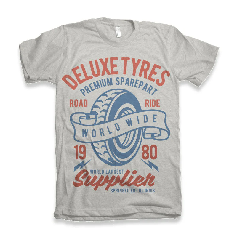 Deluxe Tyres Men's Bamboo Viscose/Organic Cotton Short Sleeve Graphic T-Shirt - Image 2