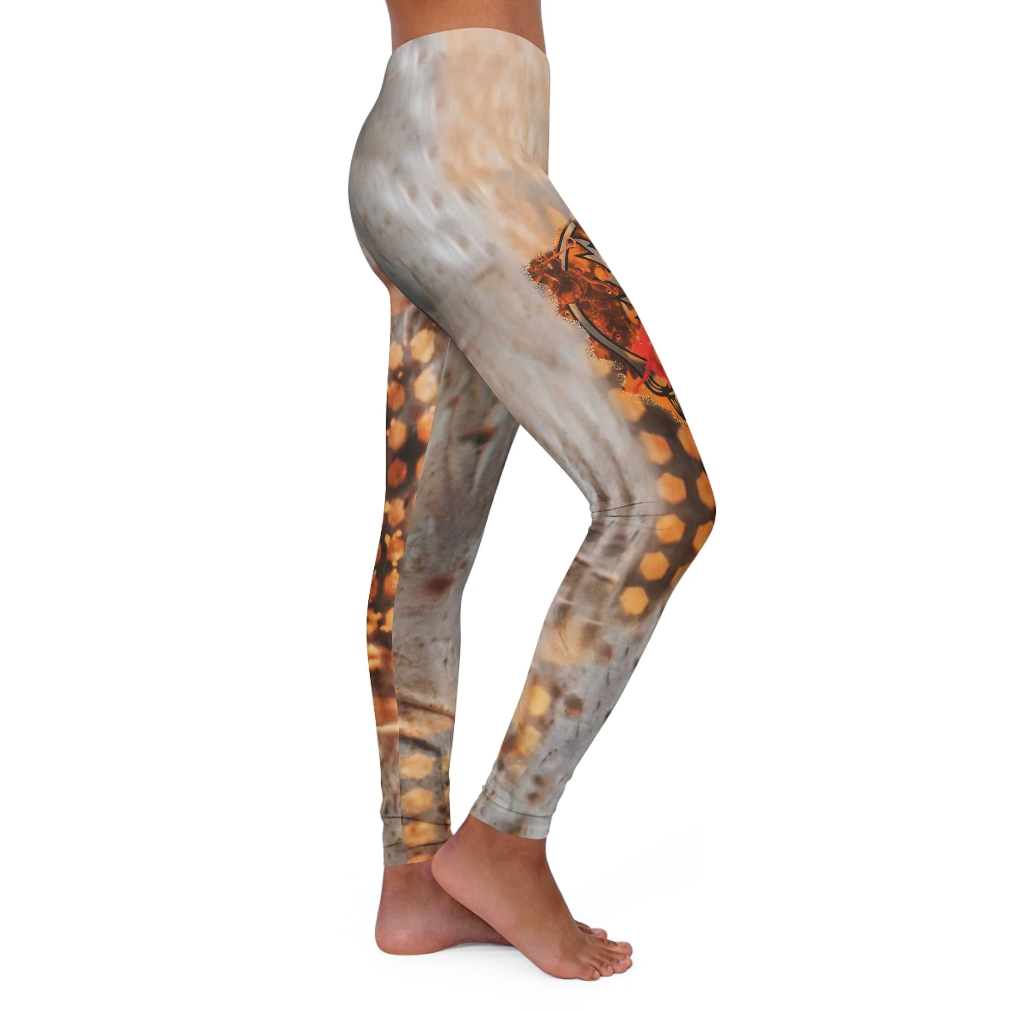 Desert Gold Skully Leggings - Image 3