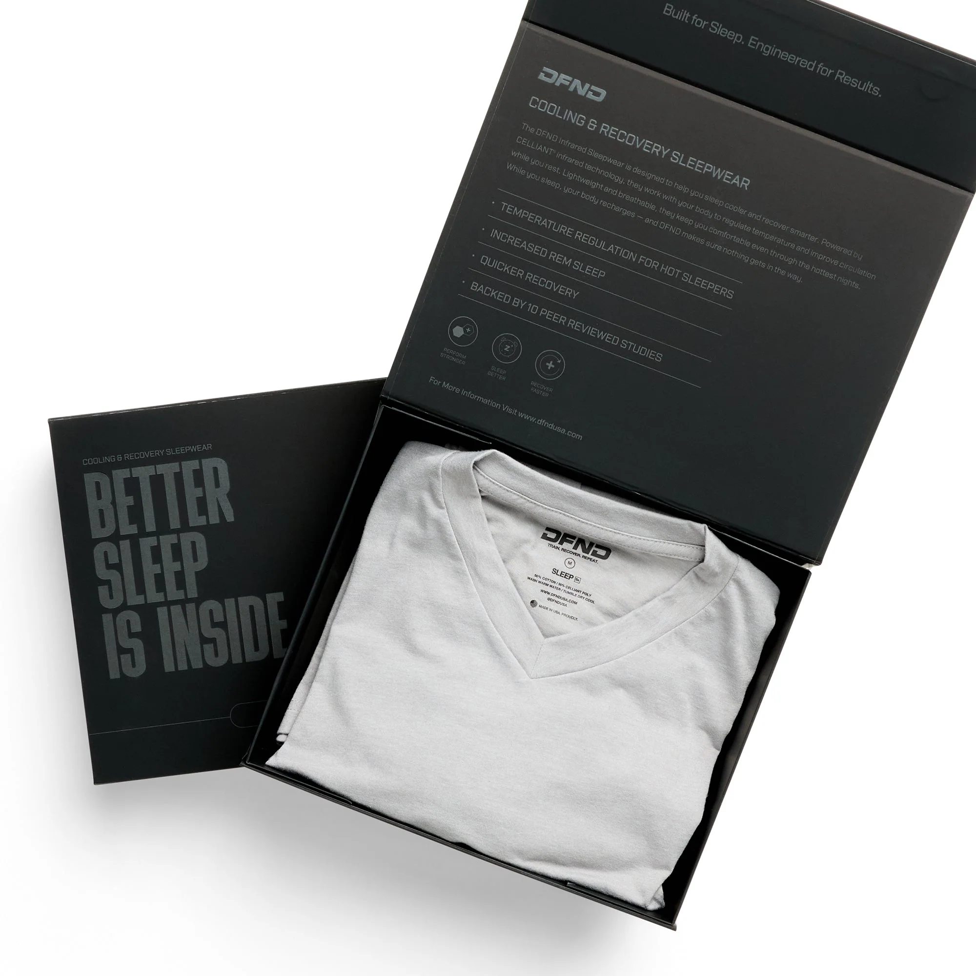 DFND Cooling Recovery Sleepwear LS Shirt - Image 2