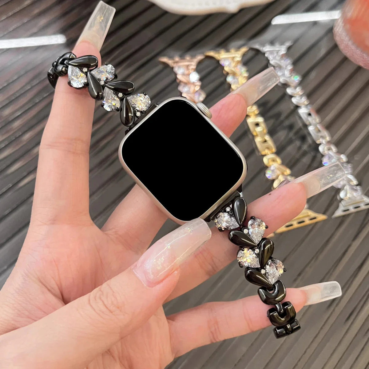 Diamond Apple Watch Strap/Band Series 11/10/9/8/7/6/5/4/ SE / Ultra 1/2/3 - Image 2