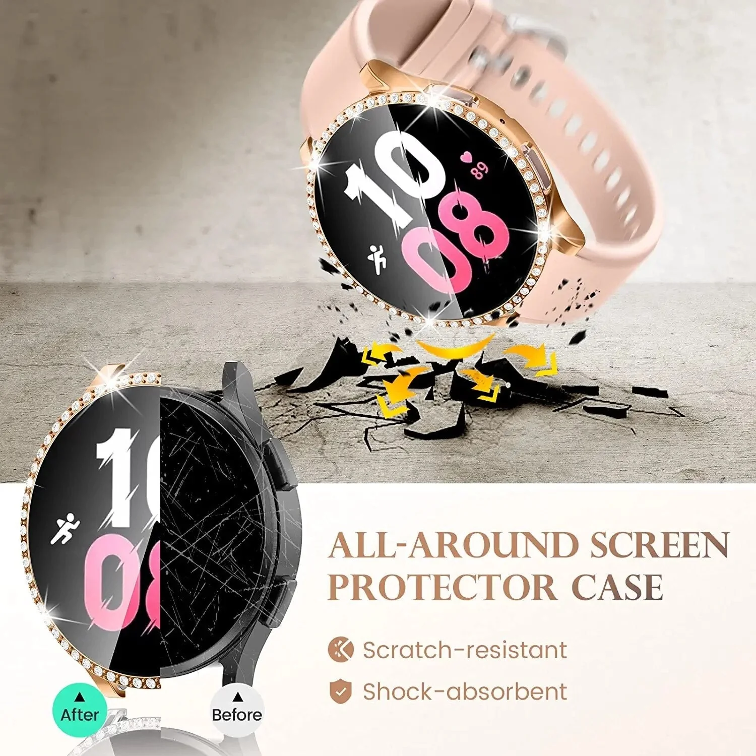 Diamond Case+Glass for Samsung Galaxy Watch - Image 11