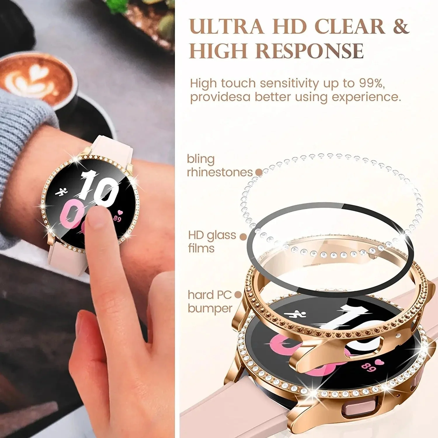 Diamond Samsung Galaxy Watch 4-5 40/44MM Case - Image 5