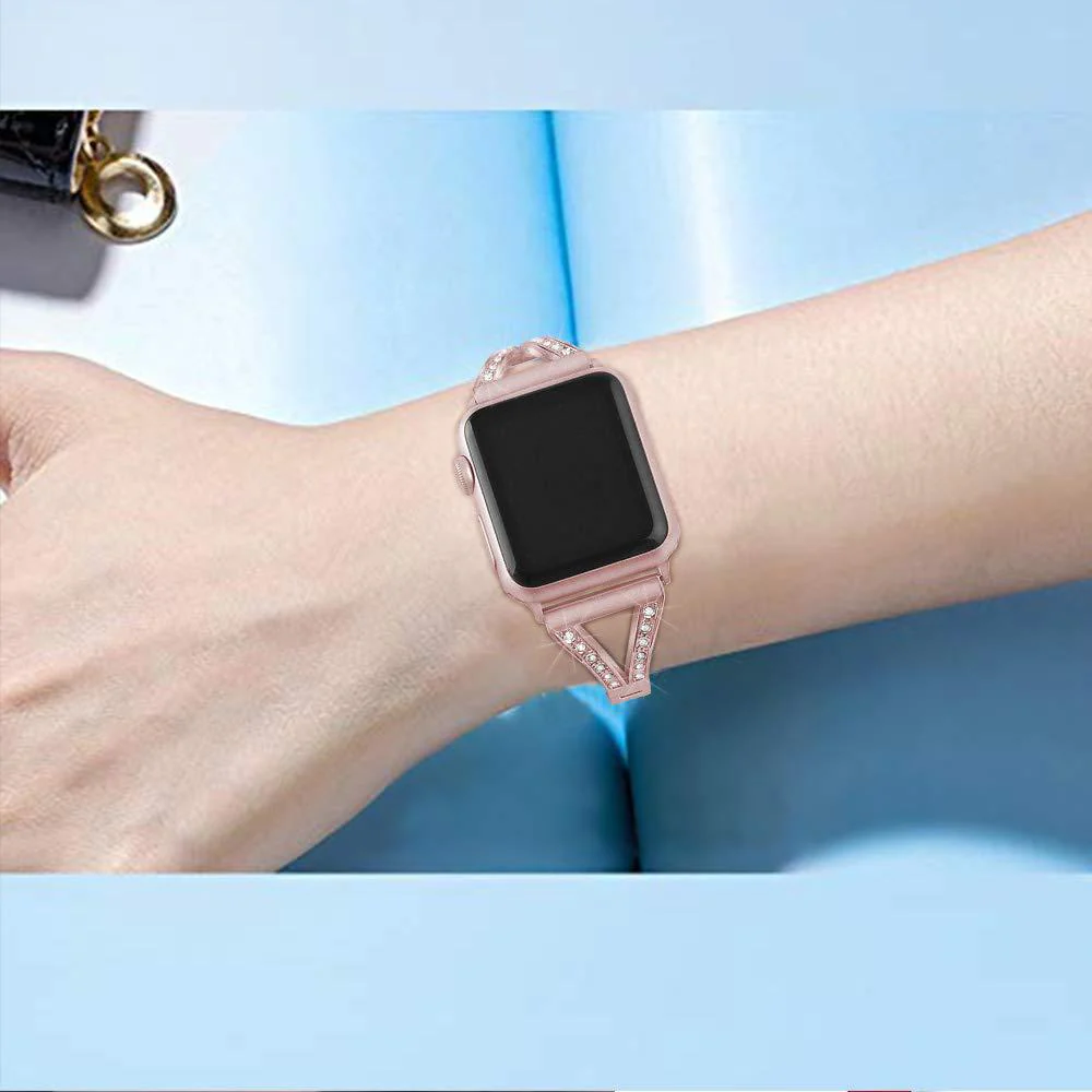 Diamond - Steel Apple Watch Band Series 11/10/9/8/7/6/5/4/ SE / Ultra 1/2/3 - Image 5