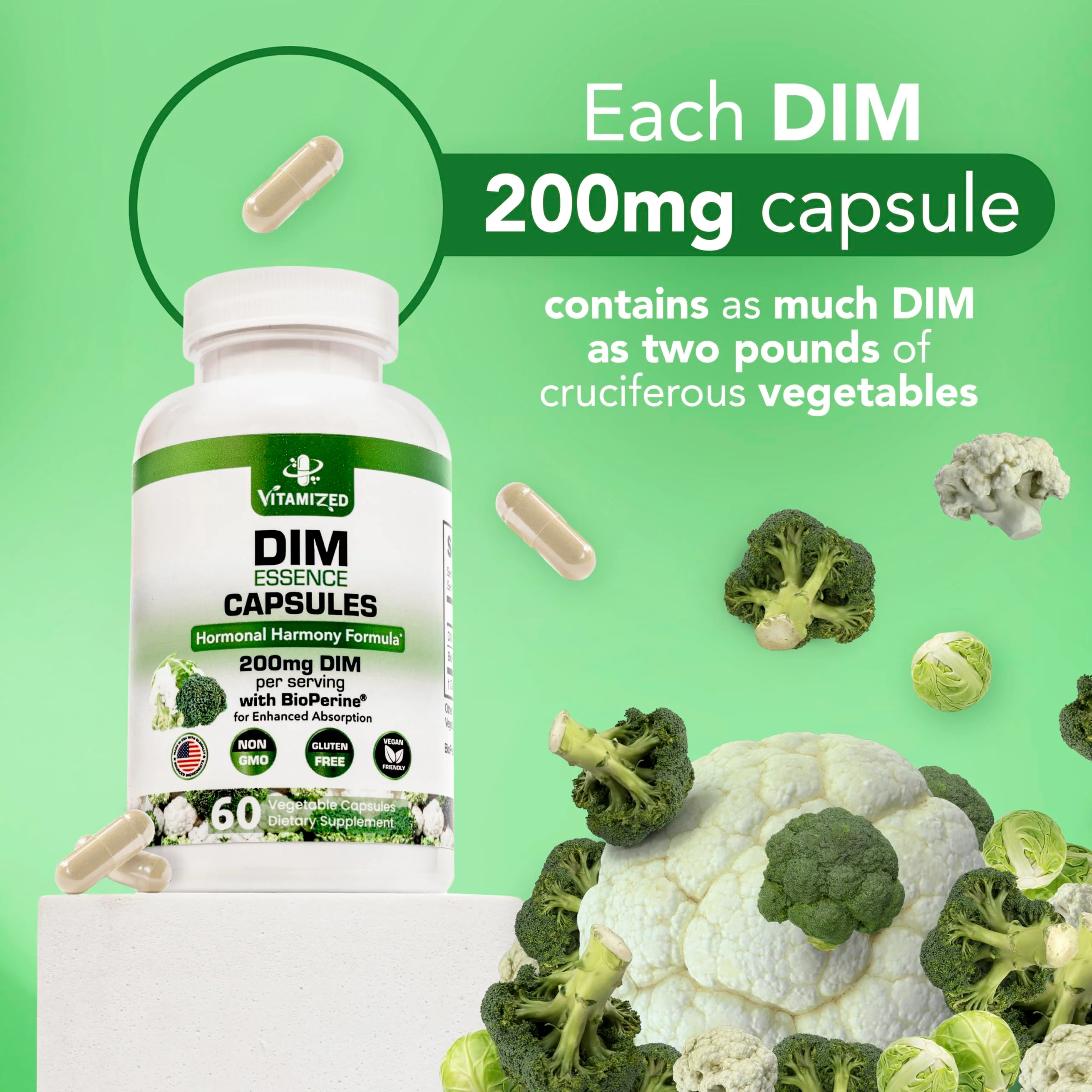 DIM Estrogen Supplement - Hormone Balance, Skin Health, and Menopause Support | Vitamized - Image 7