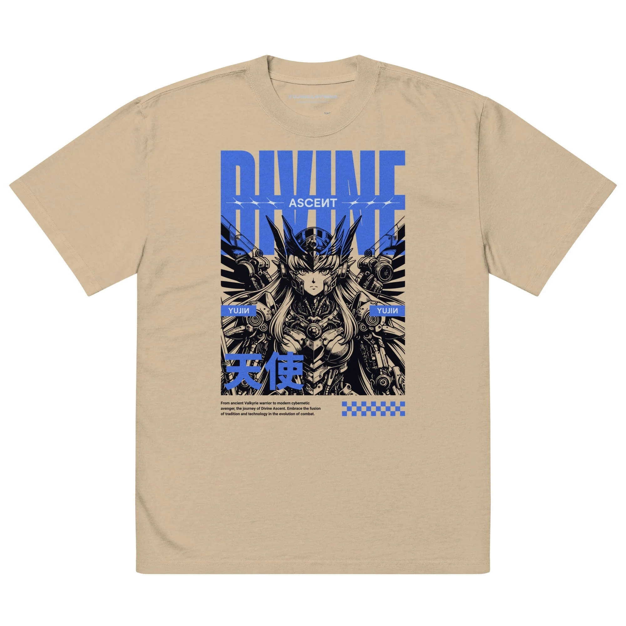 Divine Ascent Oversized Faded T-Shirt - Image 2