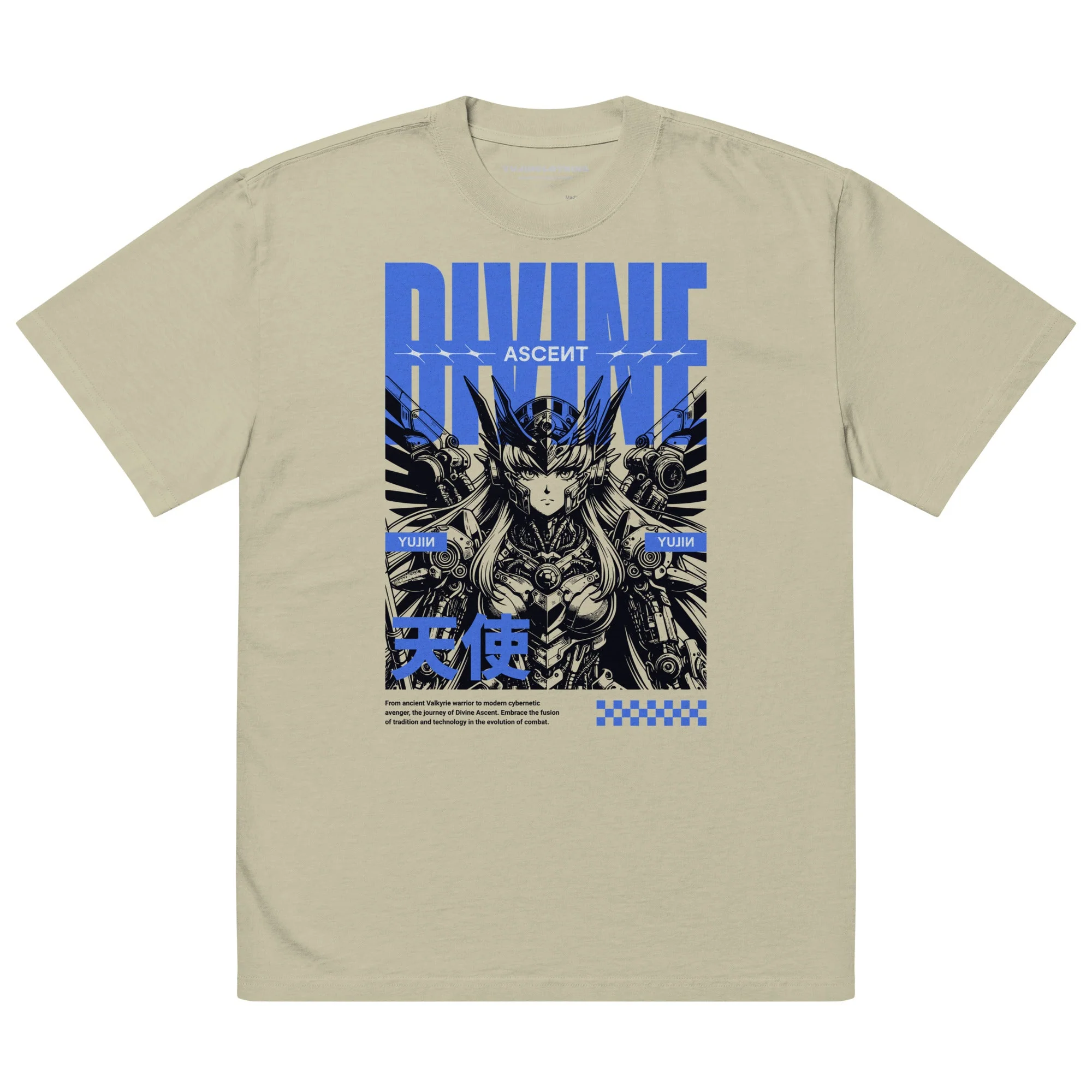 Divine Ascent Oversized Faded T-Shirt - Image 3