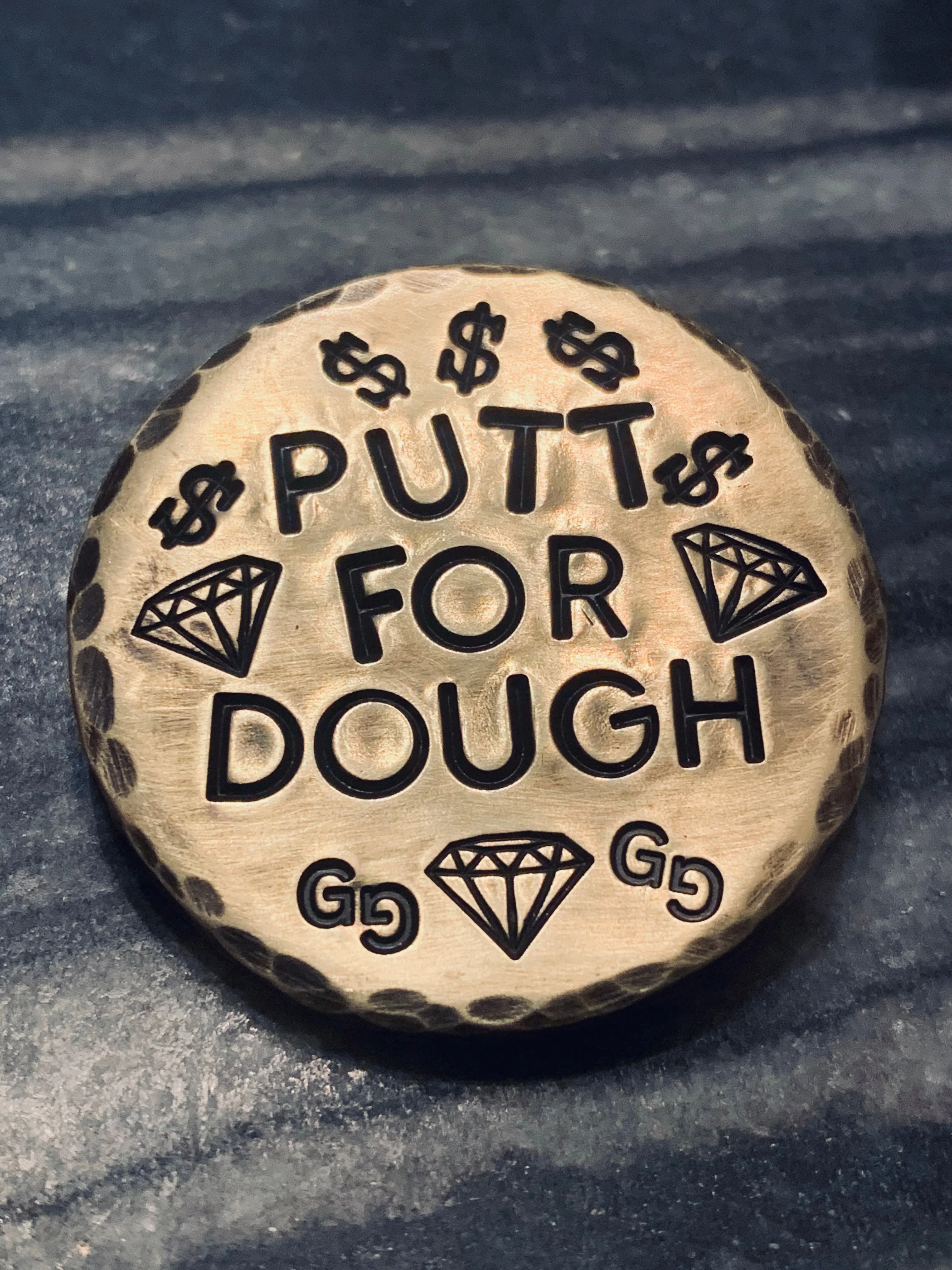 Drive for Show & Putt for Dough Brass Ball Marker - Image 2