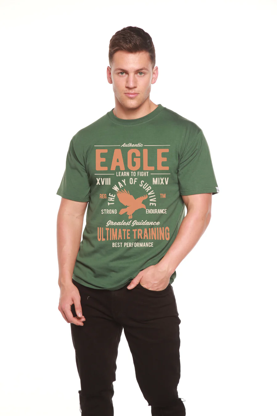 Eagle Men's Bamboo Viscose/Organic Cotton Short Sleeve Graphic T-Shirt - Image 10