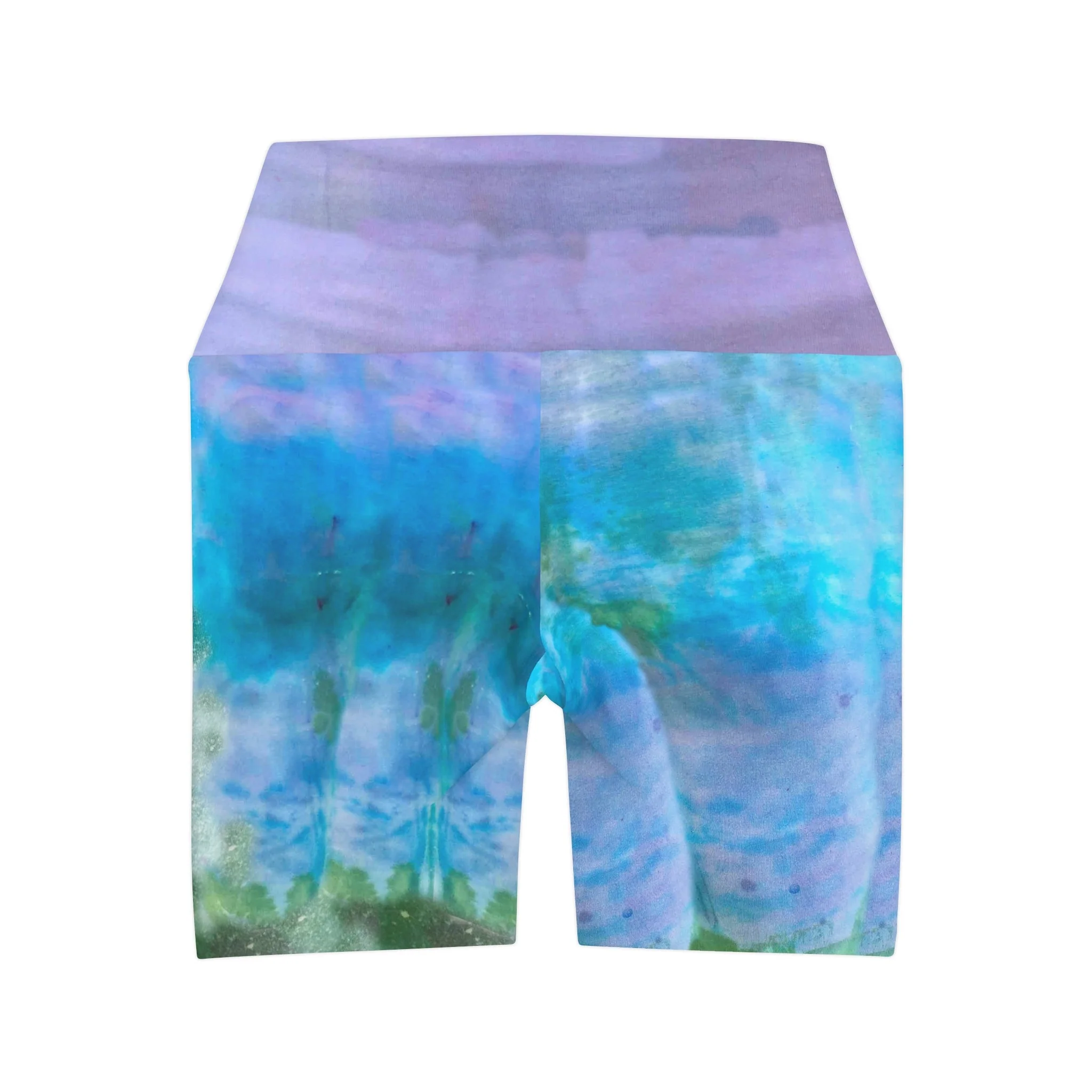 Earth Connection High Waisted Yoga Shorts - Image 6
