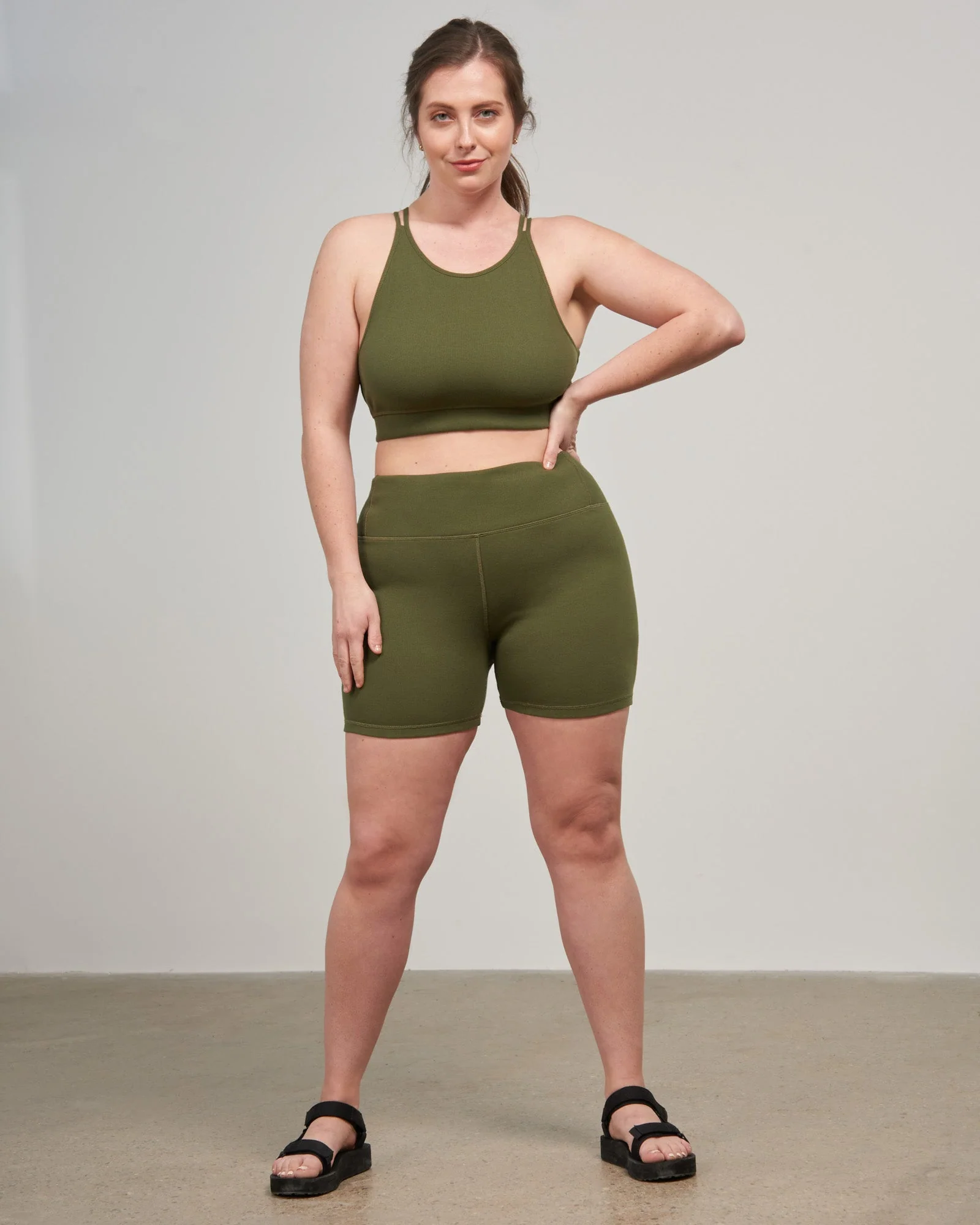 EcoKnit⢠Ribbed Bike Short - 5" - Image 2
