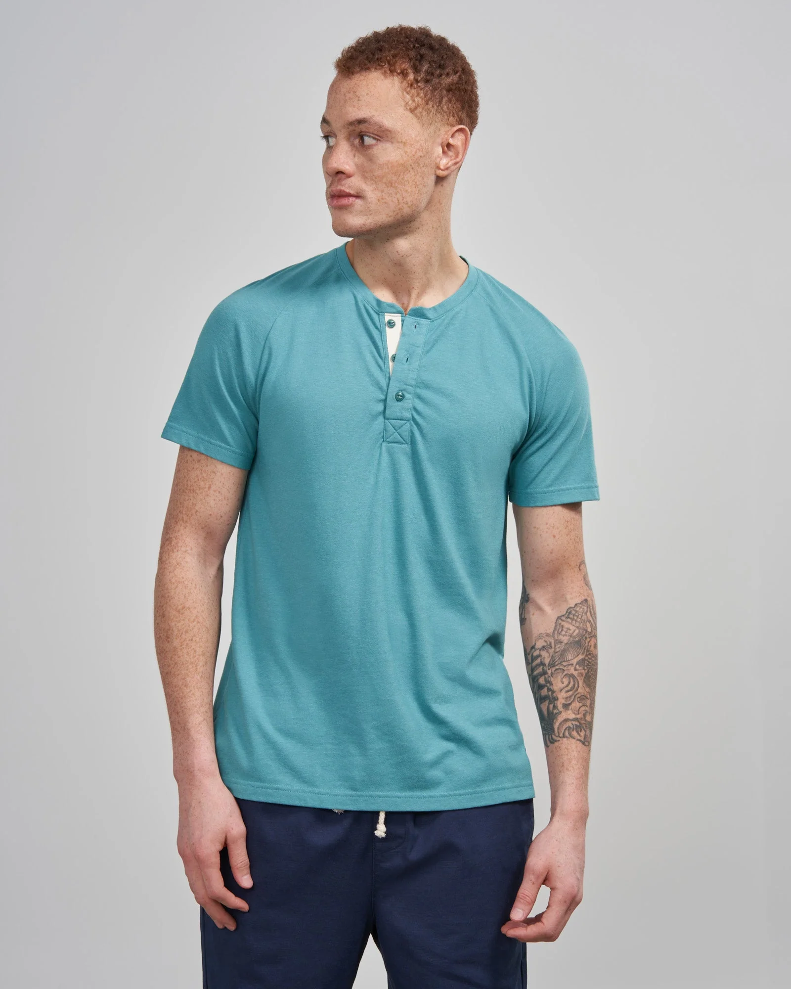 EcoKnit™ Short-Sleeve Henley - Image 4