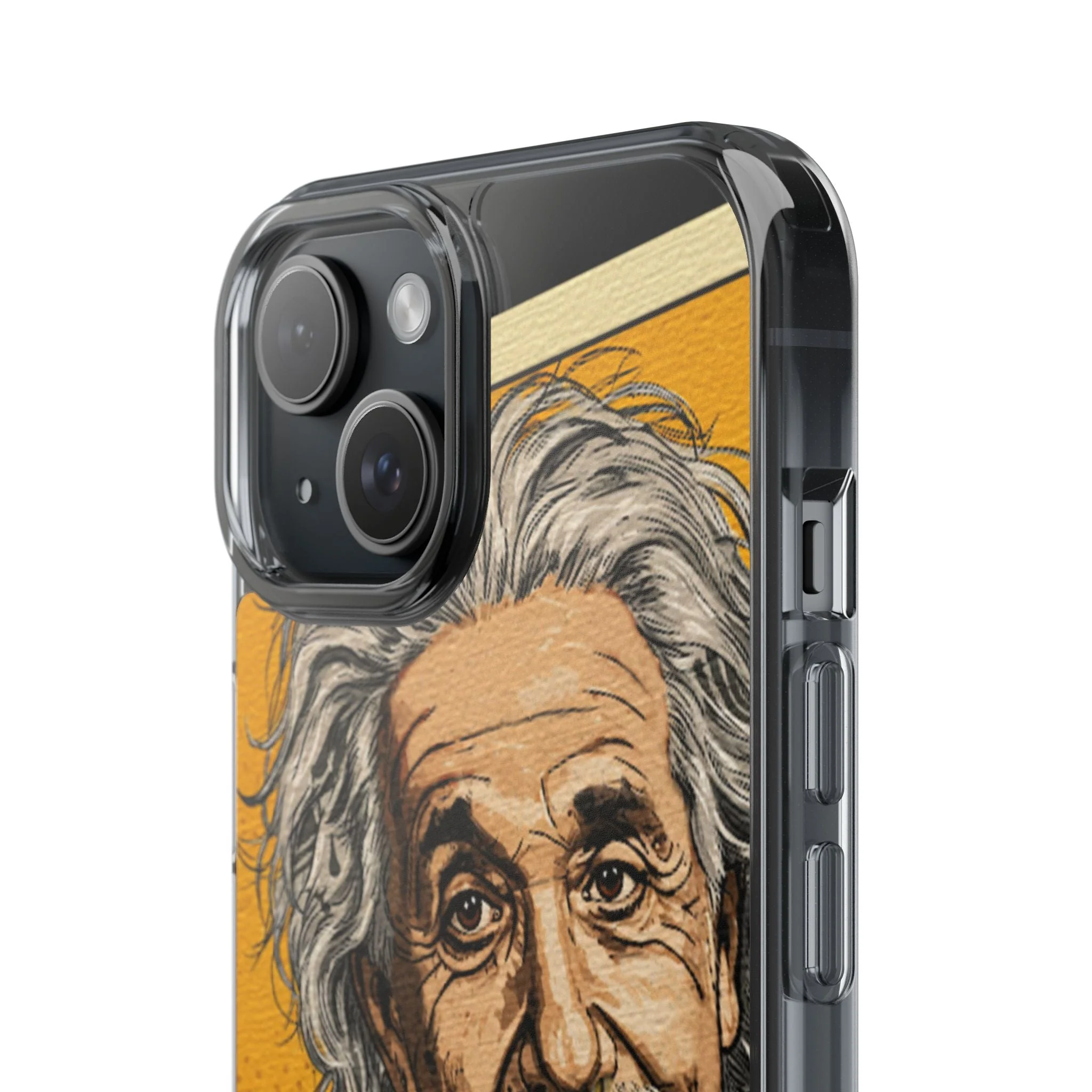 Edgy Einstein Clear Phone Cases - Image 29