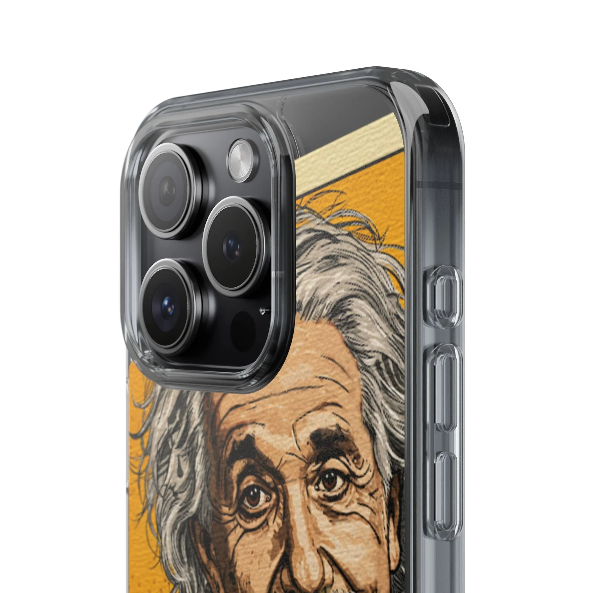 Edgy Einstein Clear Phone Cases - Image 66