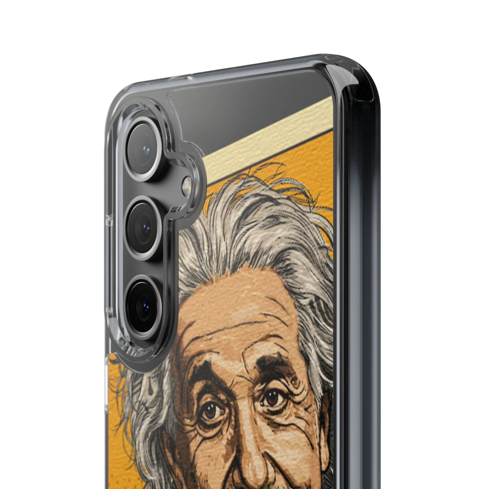 Edgy Einstein Clear Phone Cases - Image 75