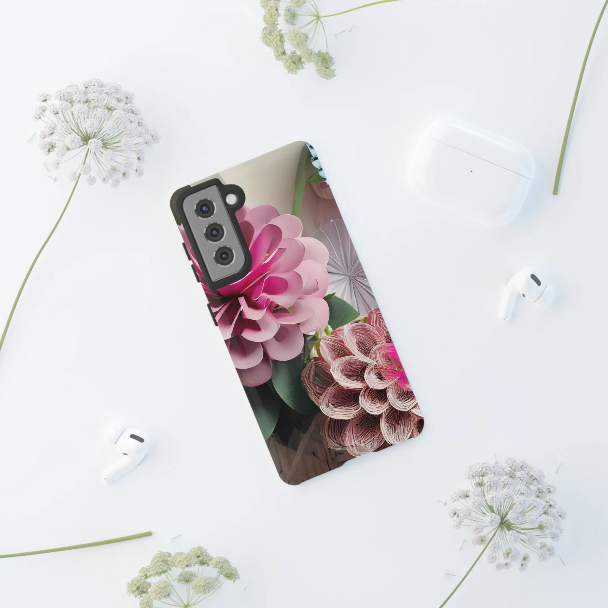 Elegant Paper Flowers Tough Phone Case - Image 55