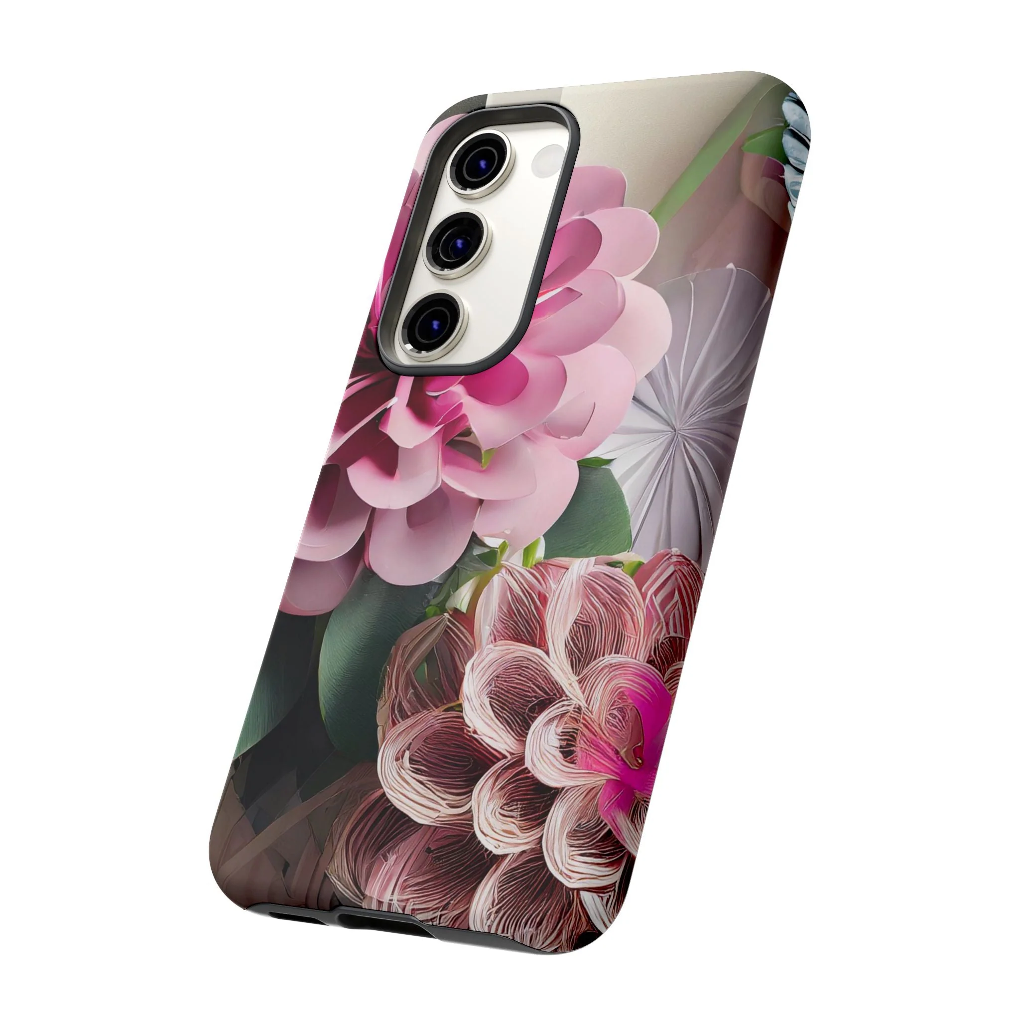 Elegant Paper Flowers Tough Phone Case - Image 70