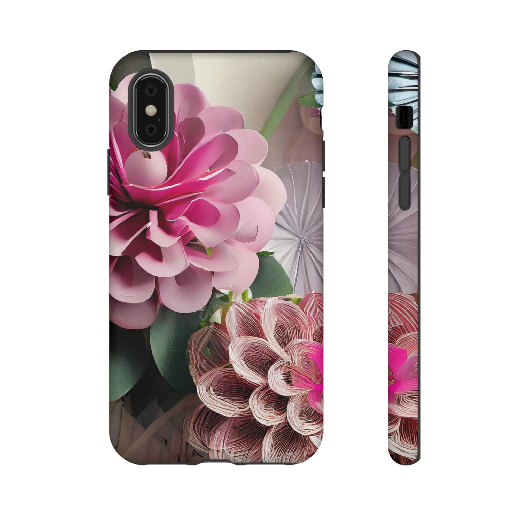 Elegant Paper Flowers Tough Phone Case - Image 8