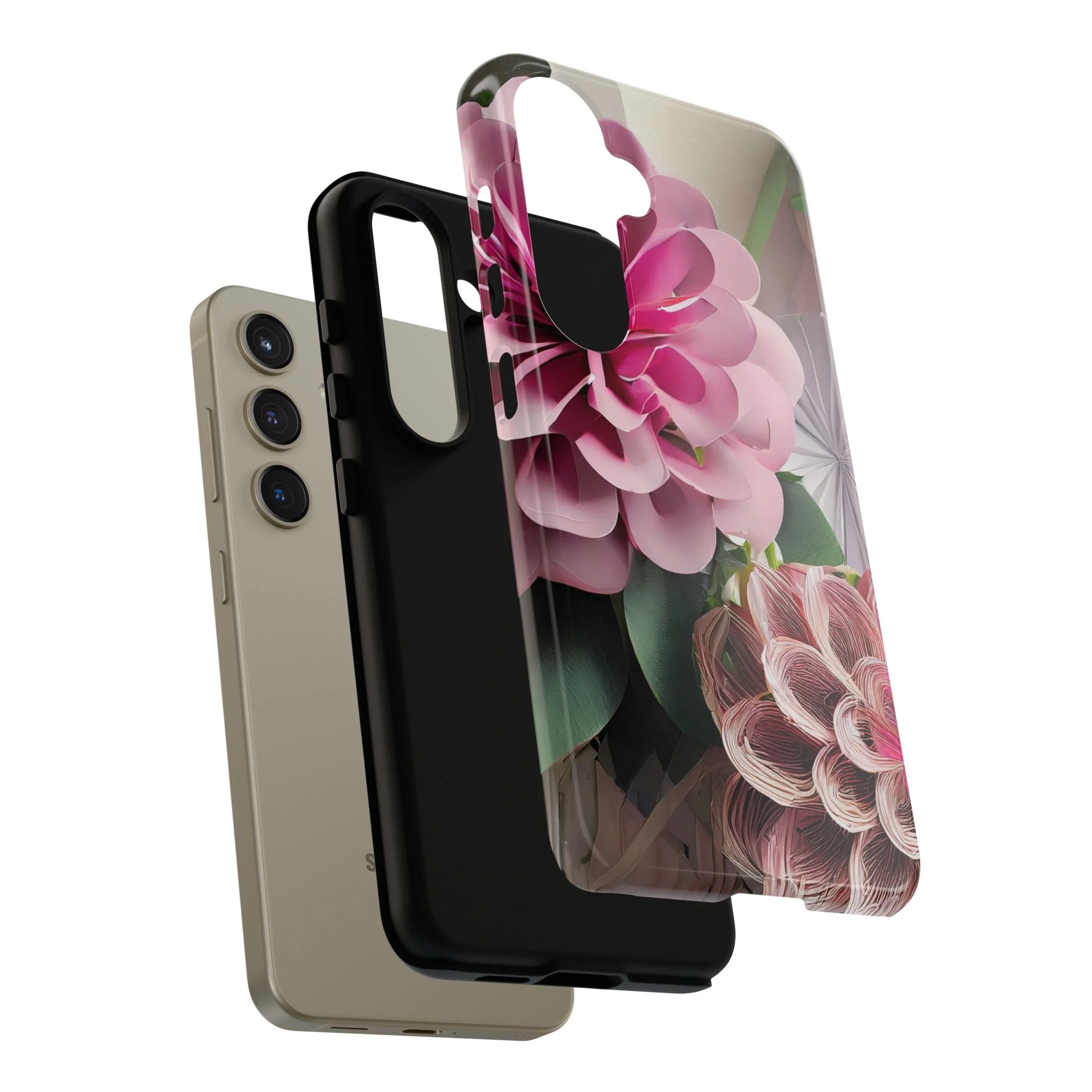 Elegant Paper Flowers Tough Phone Case - Image 85