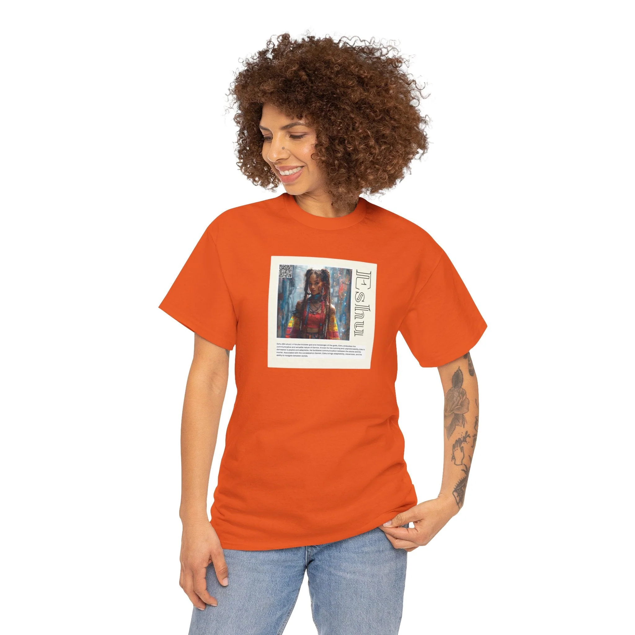 Eshu Aziza & Fae Unisex Heavy Cotton Tee - Image 43