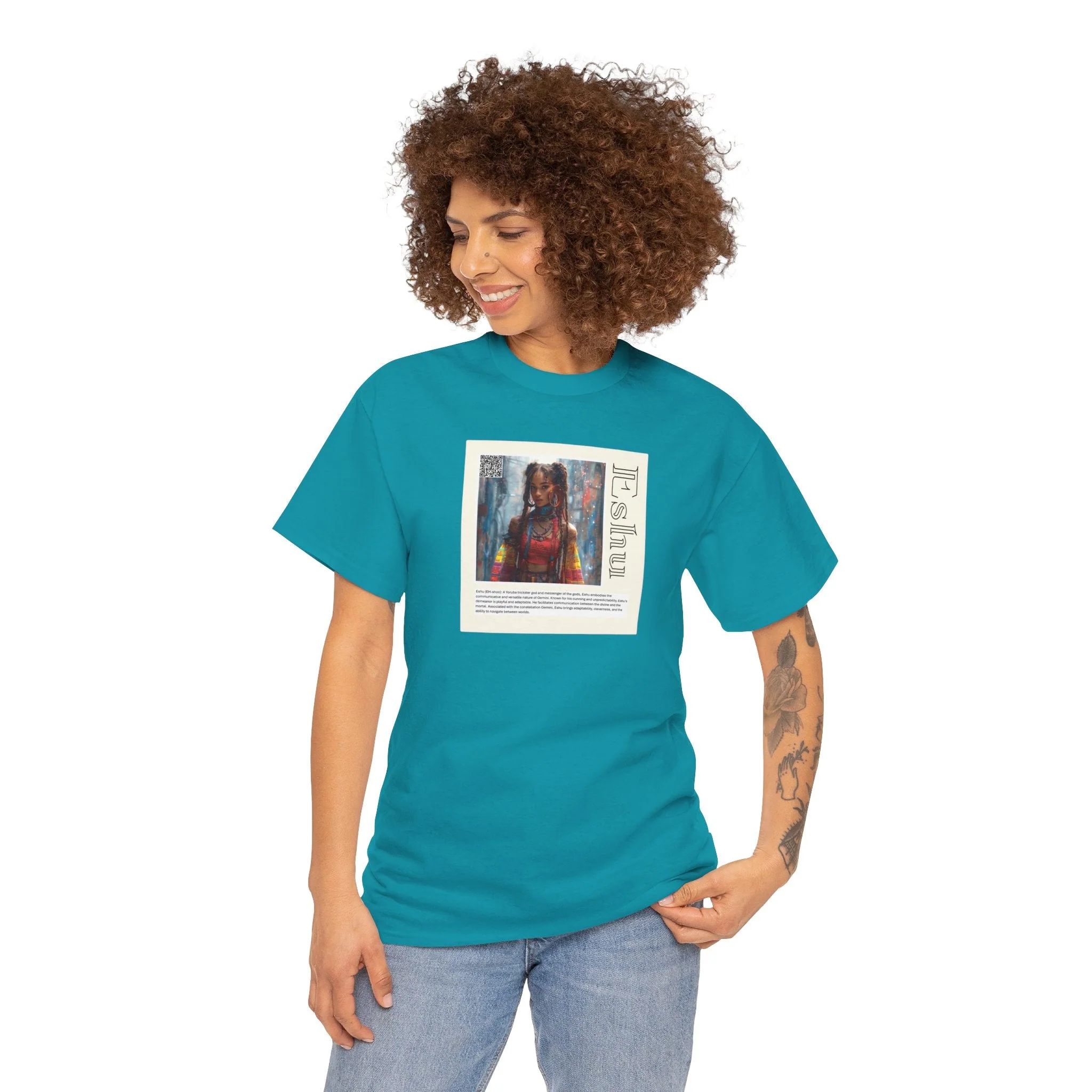 Eshu Aziza & Fae Unisex Heavy Cotton Tee - Image 48