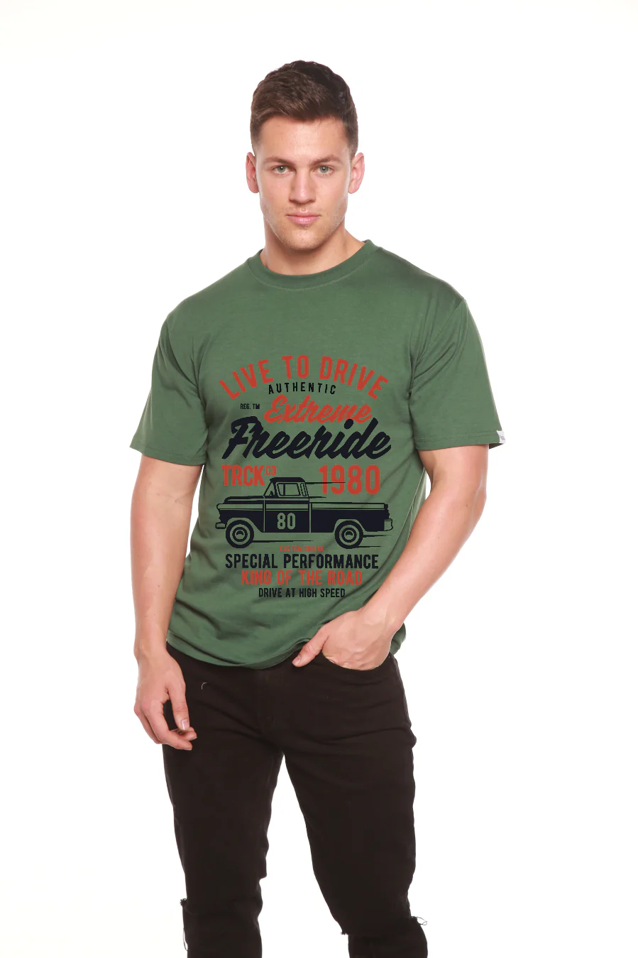 Extreme Freeride Men's Bamboo Viscose/Organic Cotton Short Sleeve Graphic T-Shirt - Image 3